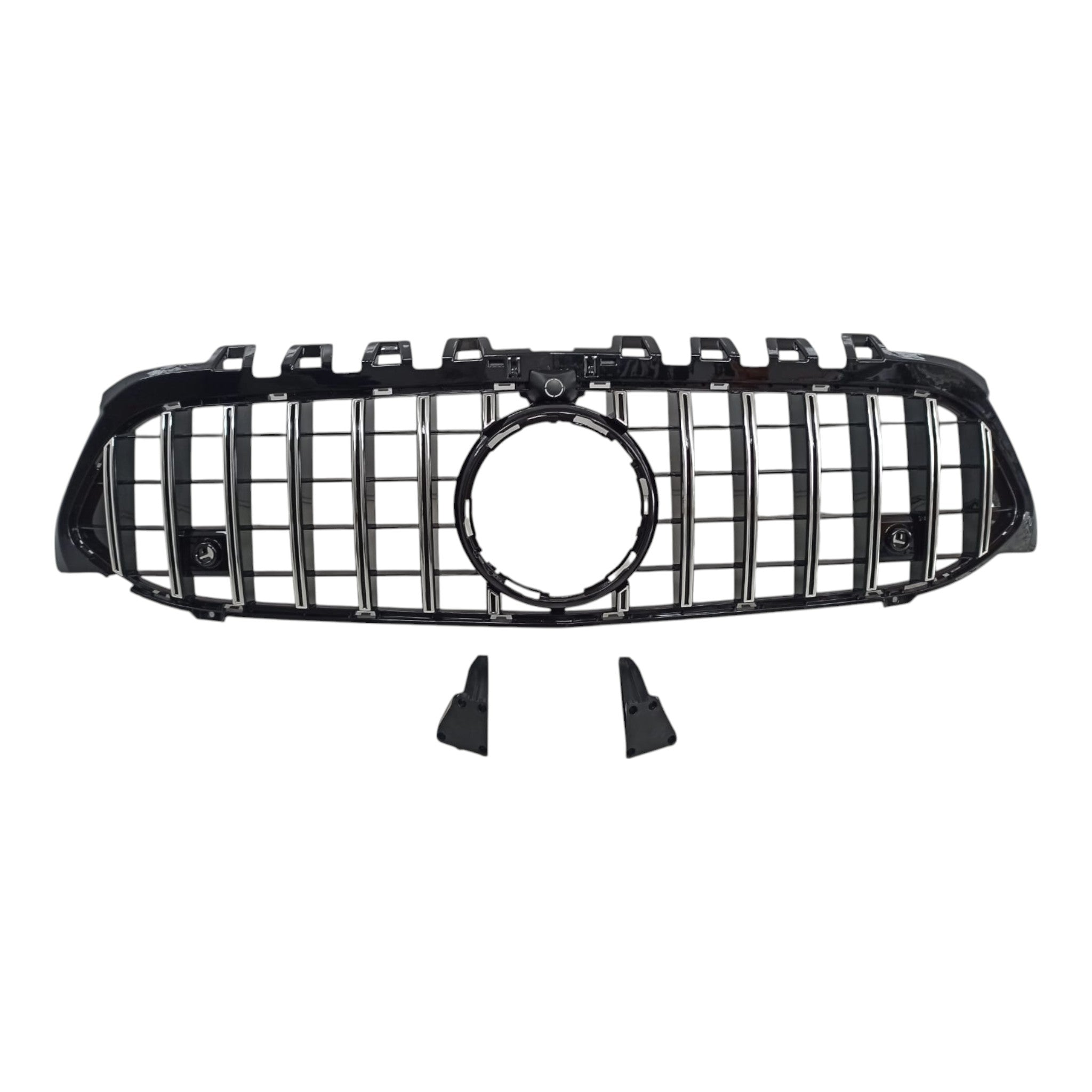GT front radiator grille, chrome black for Mercedes W177 2018+ - Custom Class