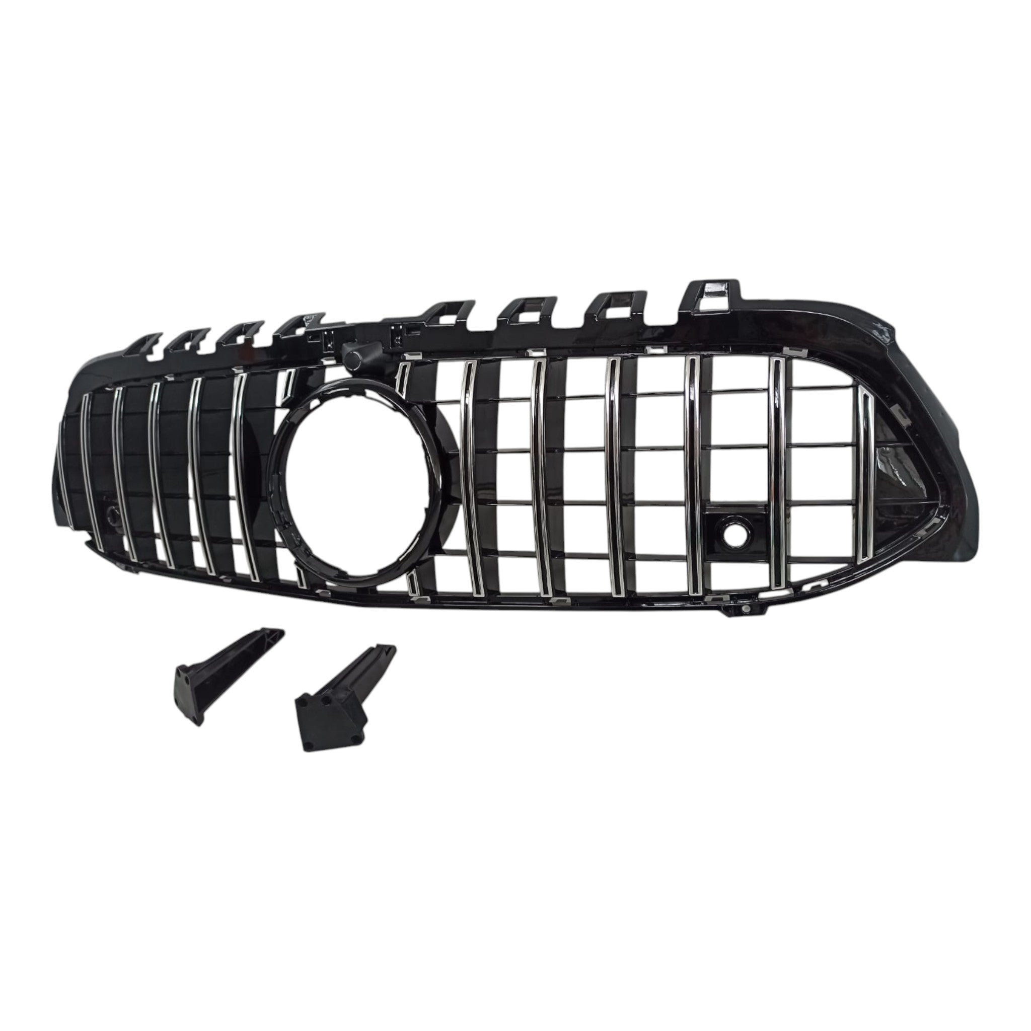 GT front radiator grille, chrome black for Mercedes W177 2018+ - Custom Class