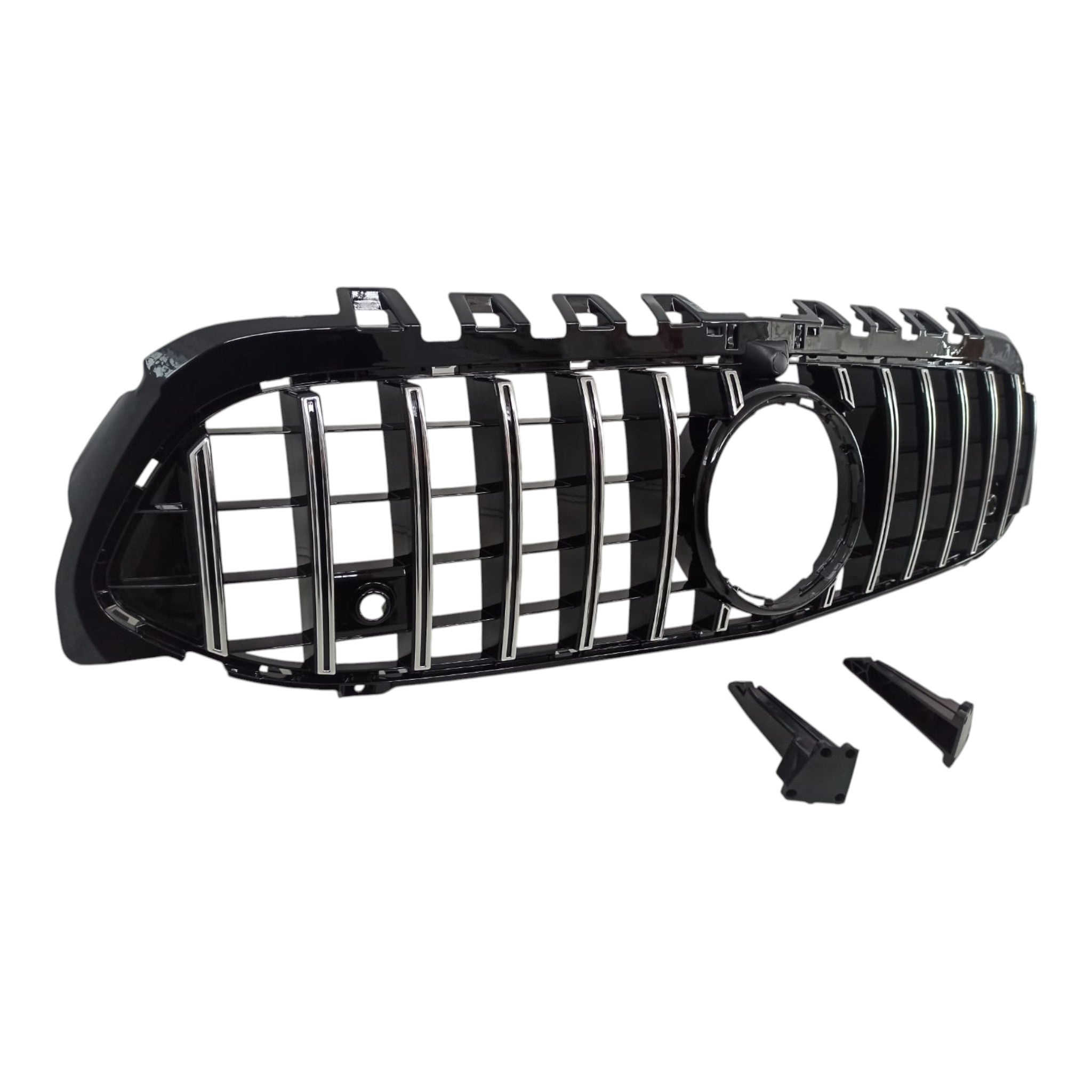 GT front radiator grille, chrome black for Mercedes W177 2018+ - Custom Class