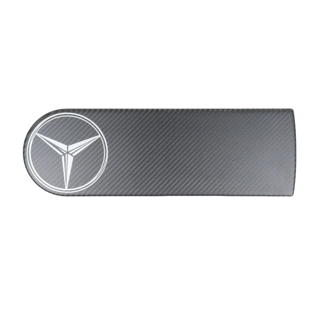 Carbon fiber rear spare tire wheel cover badge emblem with Mercedes logo for W463 W463A W464 - Custom Class