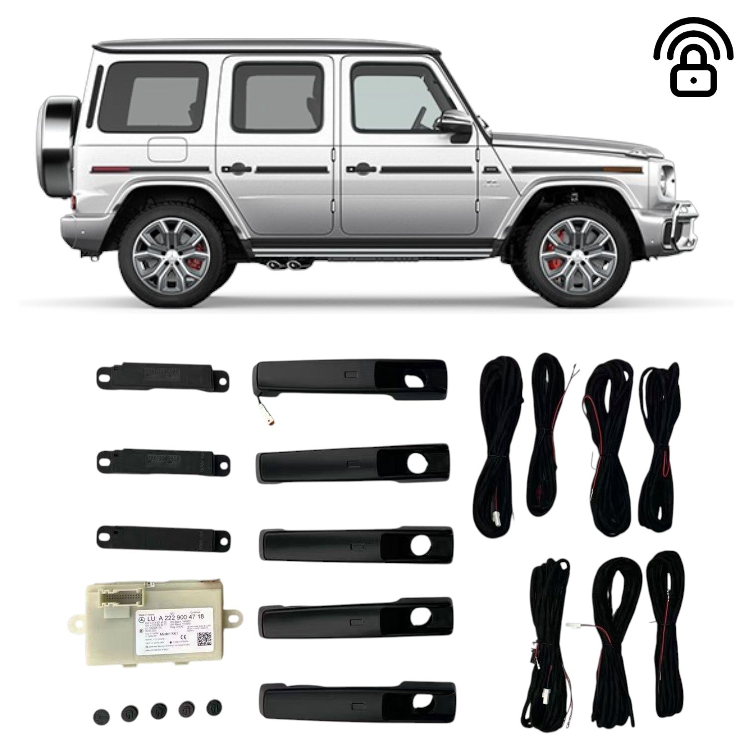 Keyless Go Door Handles Set for Mercedes-Benz G-Class W463A