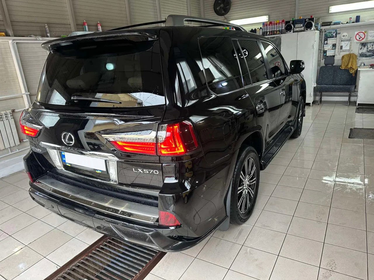 Lexus LX570 converted from 2008 pre-facelift to 2016 TRD Superior Sport in Custom Class workshop