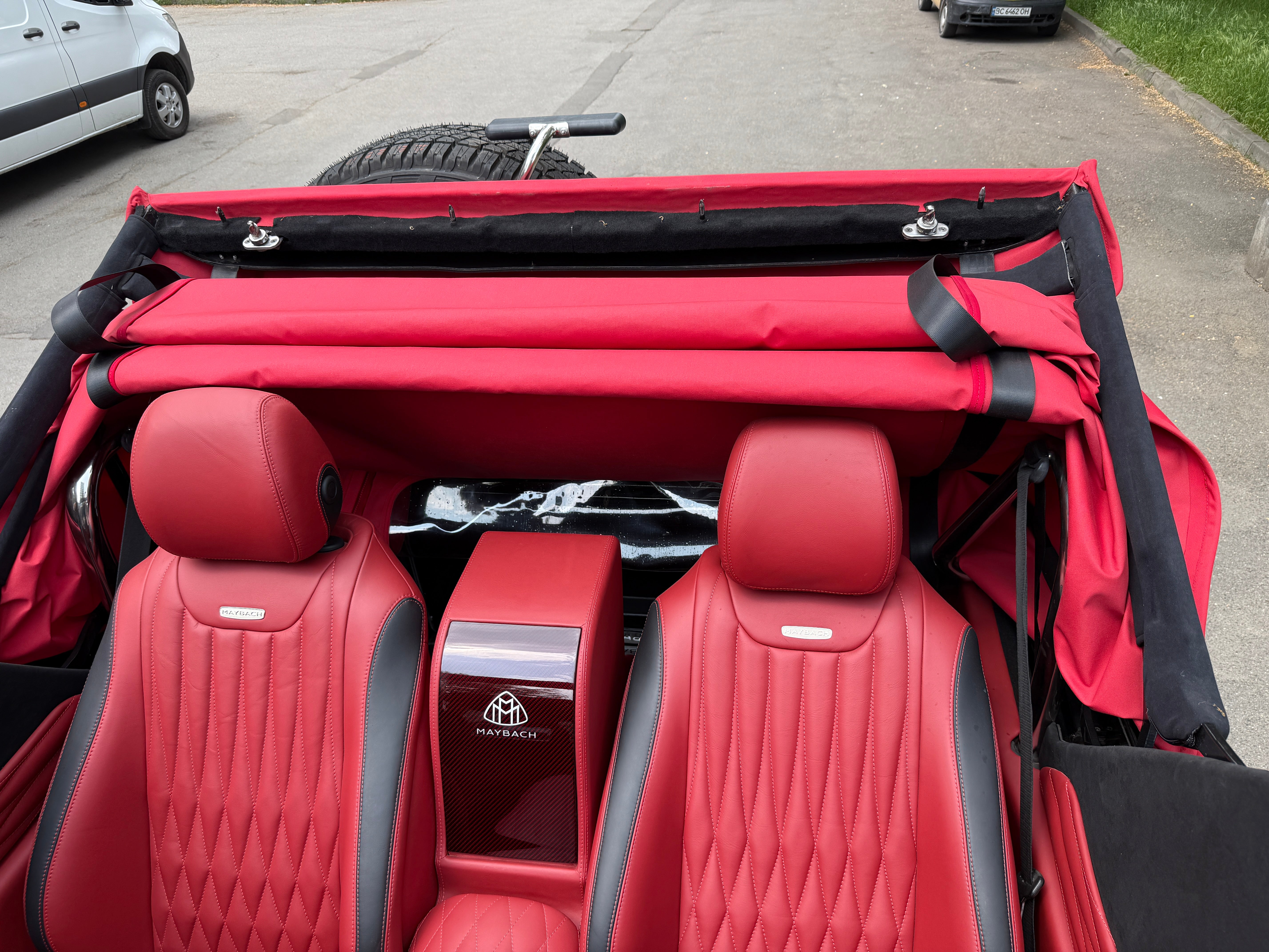 Mechanical folding roof for Landaulet Maybach Mercedes W463 4 door - Custom Class