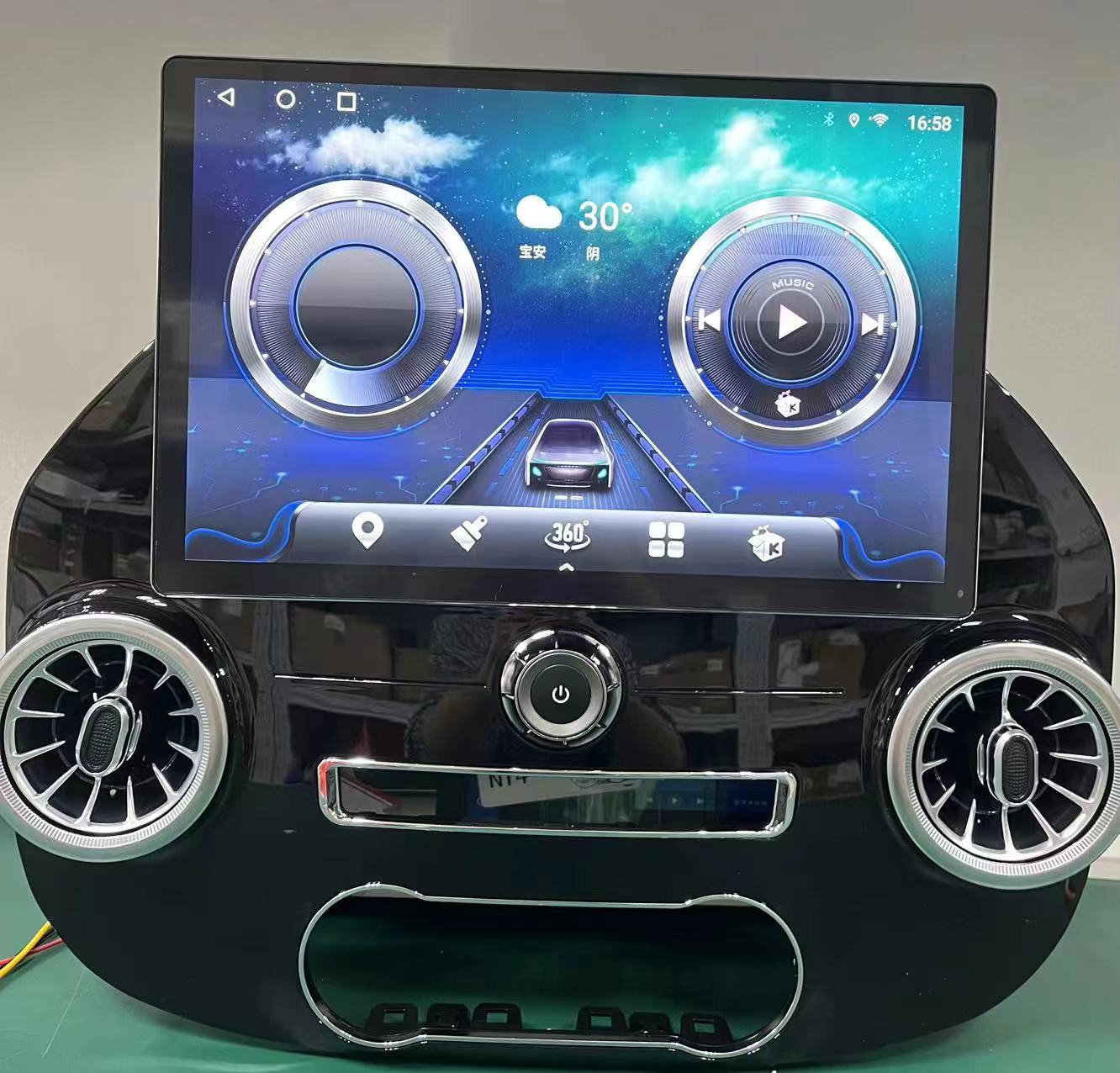 Android navigation system interface on 8-core multimedia head unit for Mercedes V-Class W447