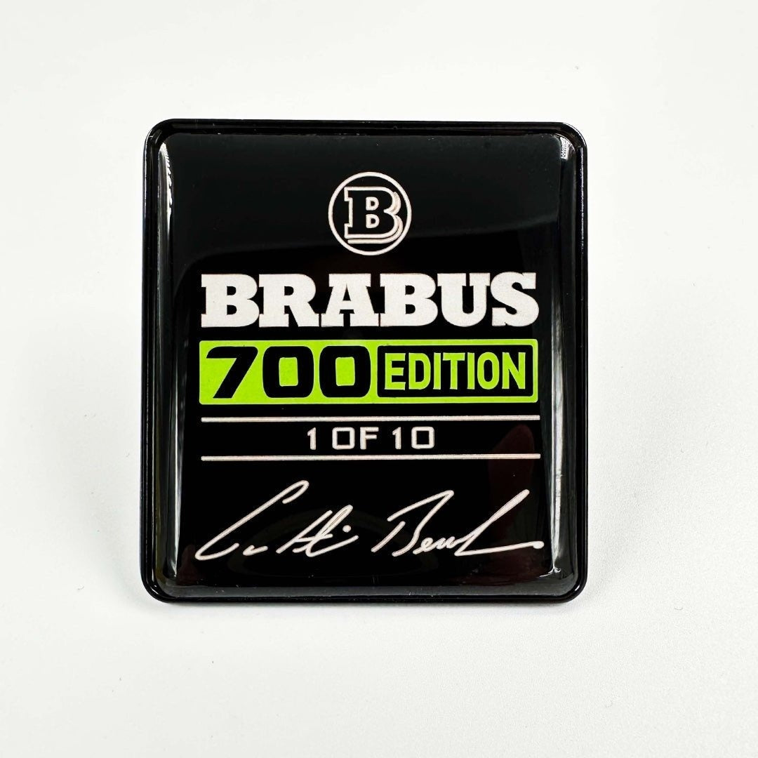 Metal Brabus 700 edition 1 of 10 Green seats emblem badge logo set for Mercedes-Benz W465 2025+ G-Class - Custom Class