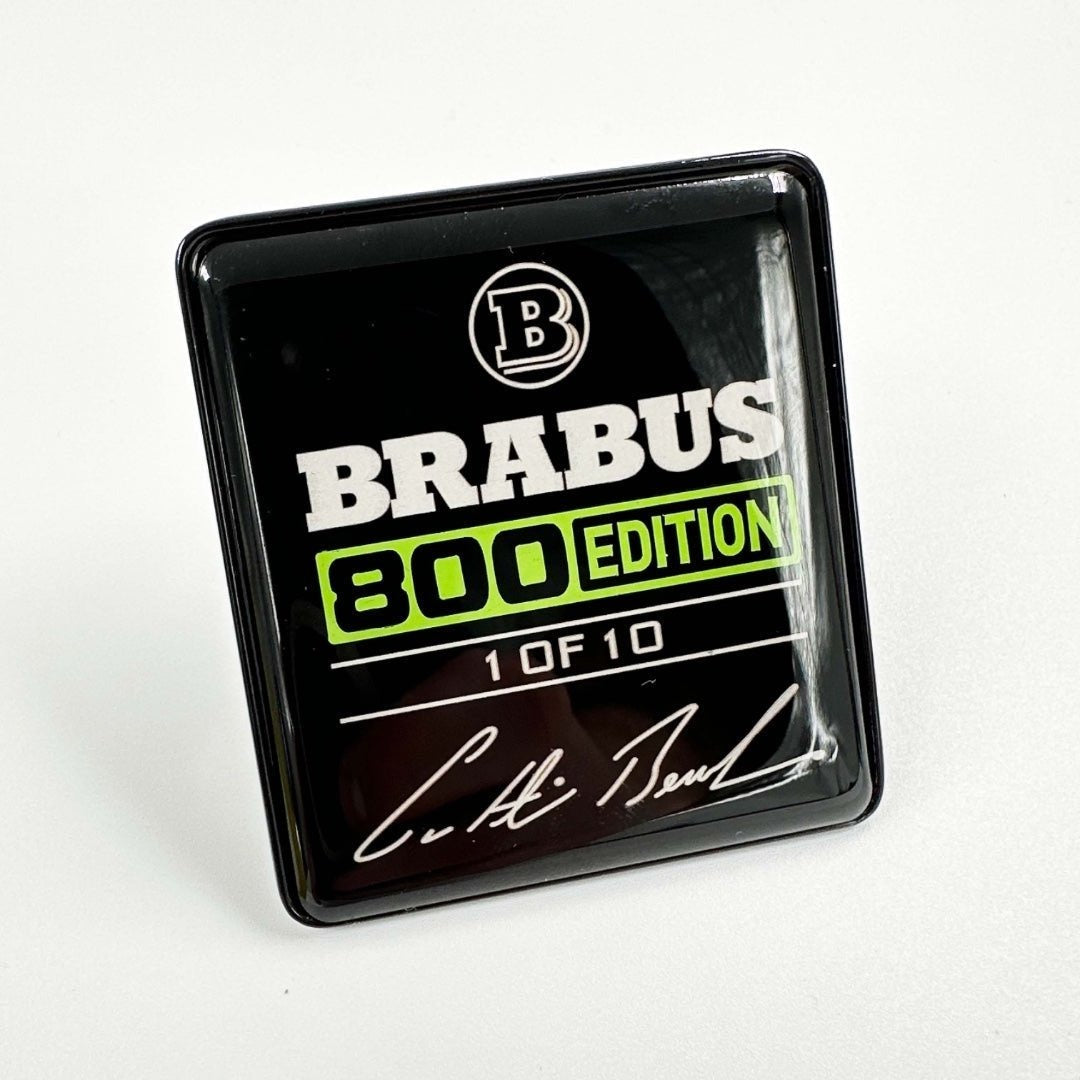 Metal Brabus 800 edition 1 of 10 Green seats emblem badge logo set for Mercedes-Benz W465 2025+ G-Class - Custom Class