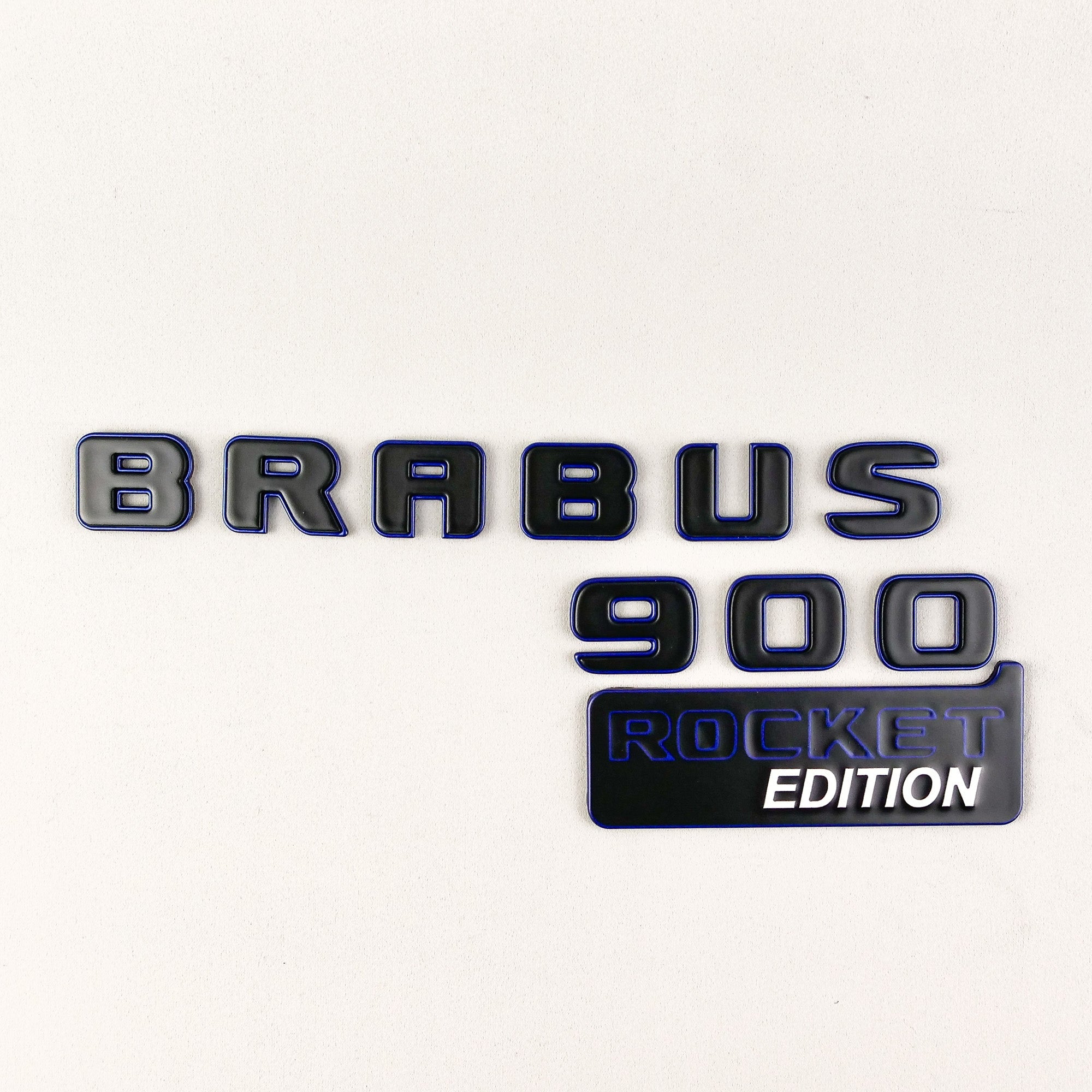 Metal Brabus 900 ROCKET edition blue emblems badges set for Mercedes-Benz G-Class W463A - Custom Class