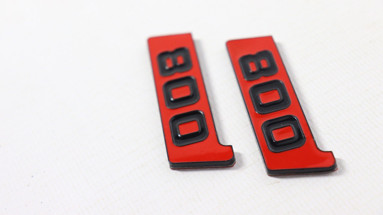 Metal Brabus BITURBO 800 Side Plate logo badges set for Mercedes-Benz W463 W463A W465 - Custom Class