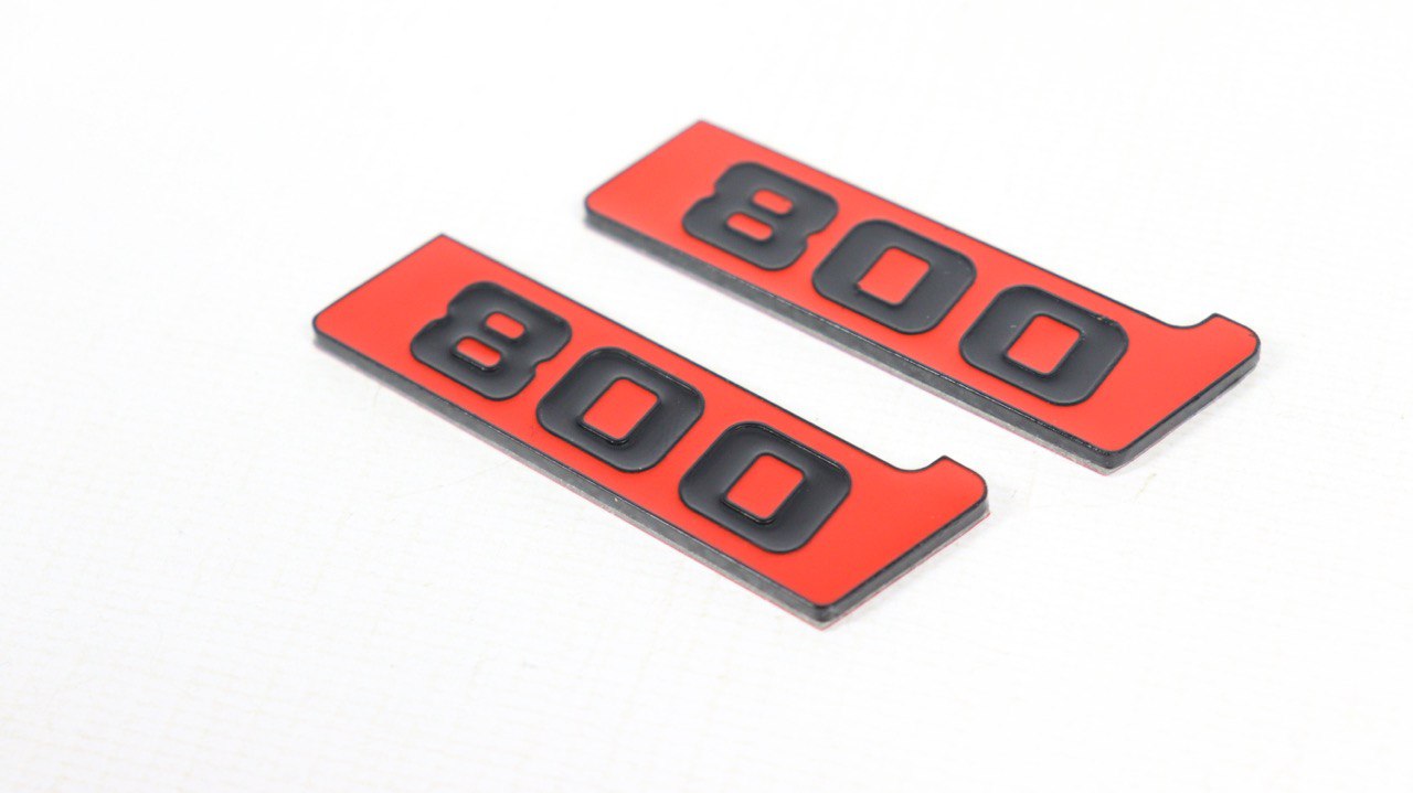 Metal Brabus BITURBO 800 Side Plate logo badges set for Mercedes-Benz W463 W463A W465 - Custom Class