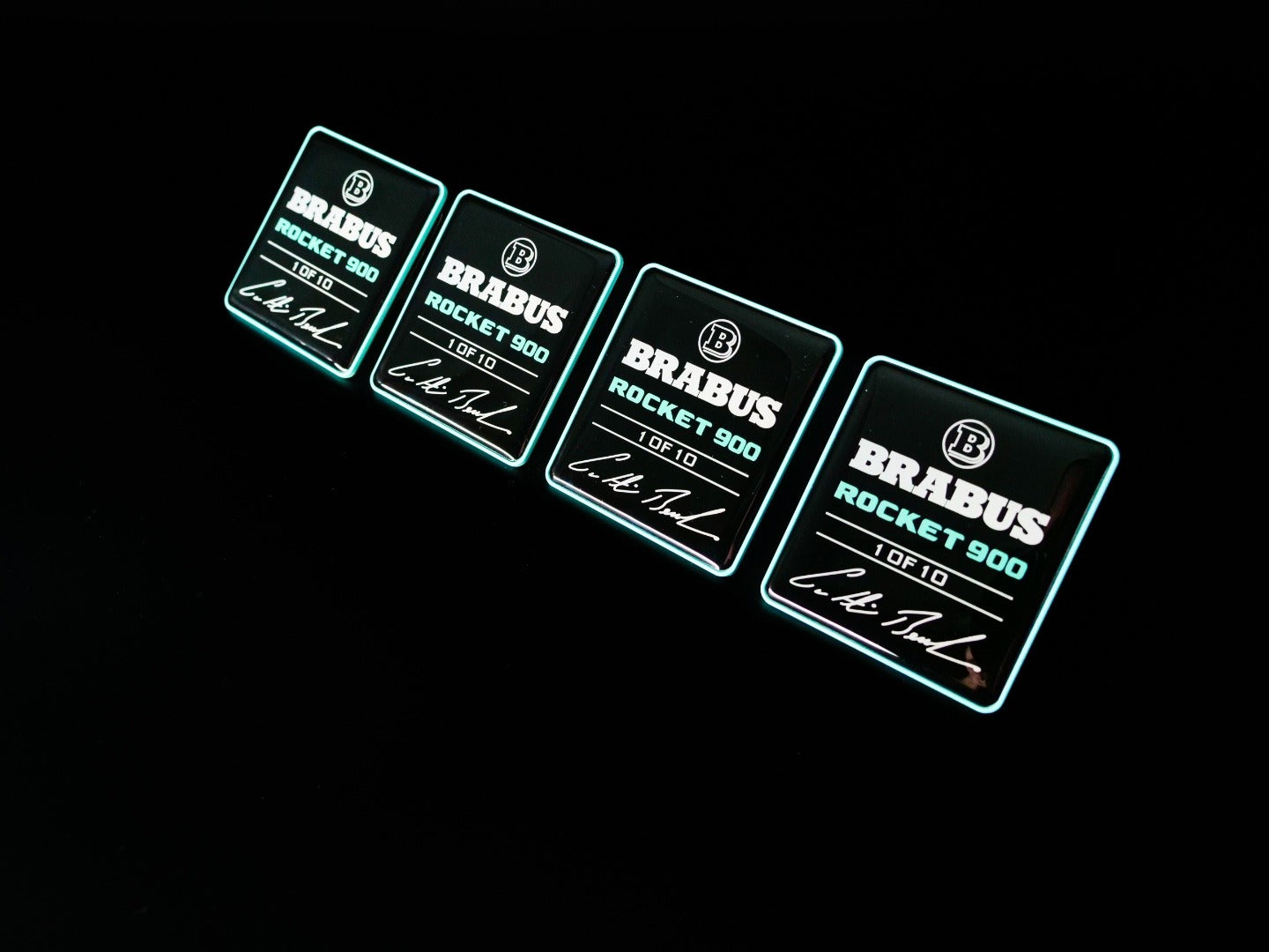 Brabus Rocket G900 Tiffany Blue Seat Emblems for Mercedes W465 2025+ G-Class