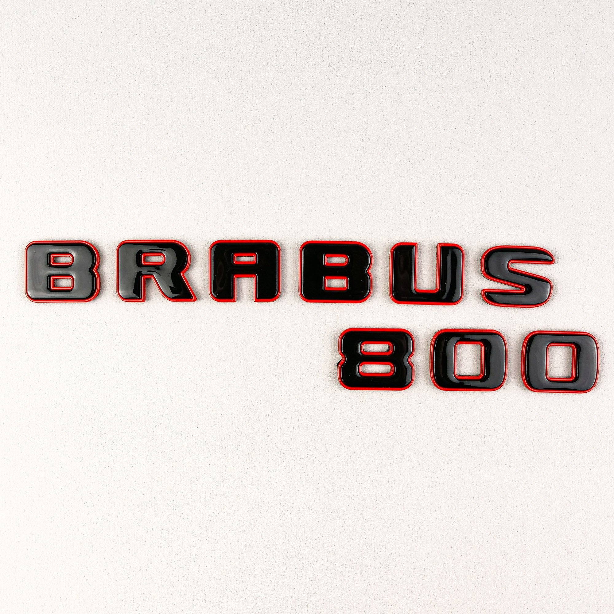 Metal RED Brabus 800 emblems badges set for Mercedes-Benz G-Class W463 W463A W465 - Custom Class