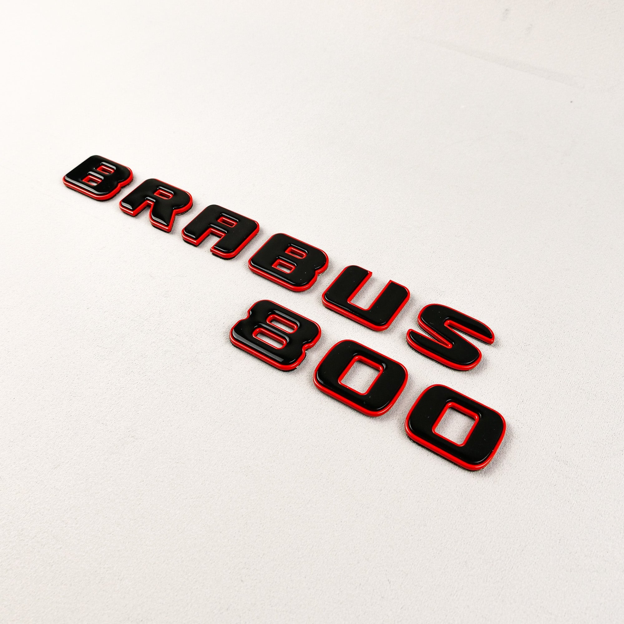 Metal RED Brabus 800 emblems badges set for Mercedes-Benz G-Class W463 W463A W465 - Custom Class