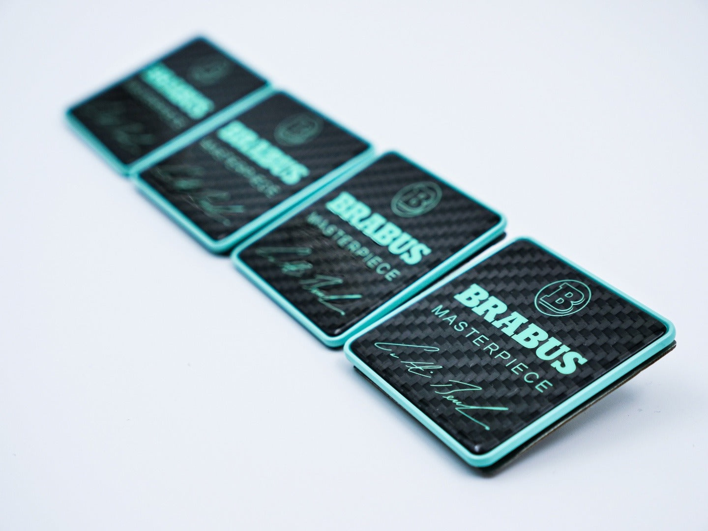 Brabus Masterpiece Tiffany Blue Seat Emblems for Mercedes W465 2025+ G-Class