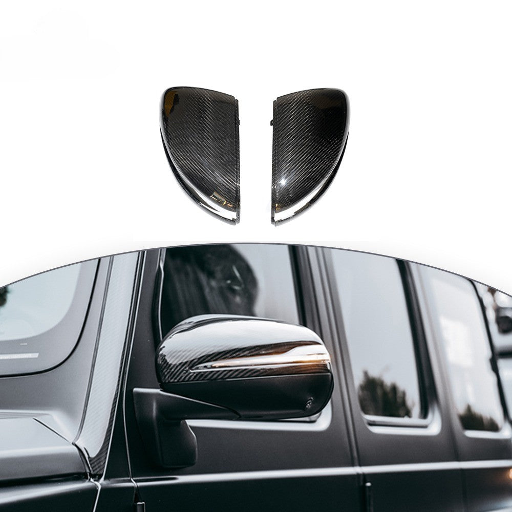 Side View Carbon Fiber Mirror Caps for Mercedes-Benz G-Class W465 2025+