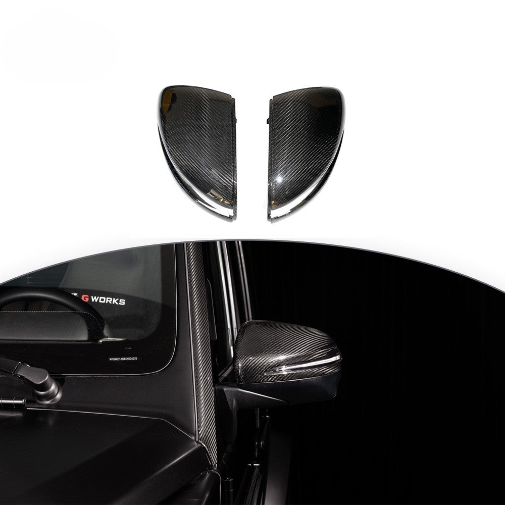 Side View Carbon Fiber Mirror Caps for Mercedes-Benz G-Class W465 2025+