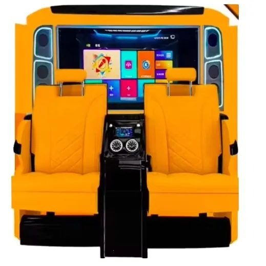 Multifunctional Rear Partition Wall with Monitor & Folding Seats for Mercedes-Benz V-Class W447 (2016–2024)