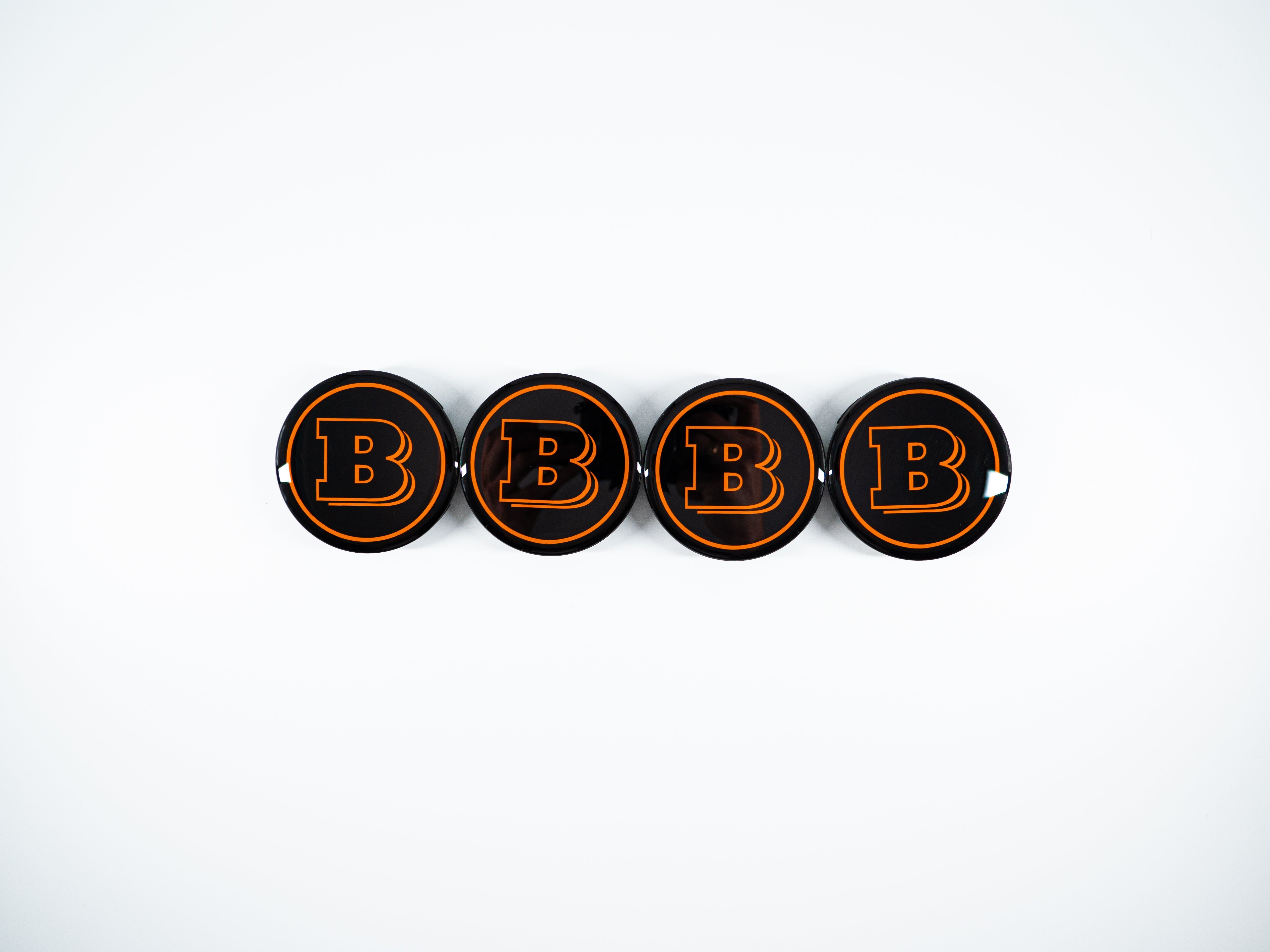 Orange Brabus Wheel Center Caps for Mercedes W465 2025+ G-Wagon