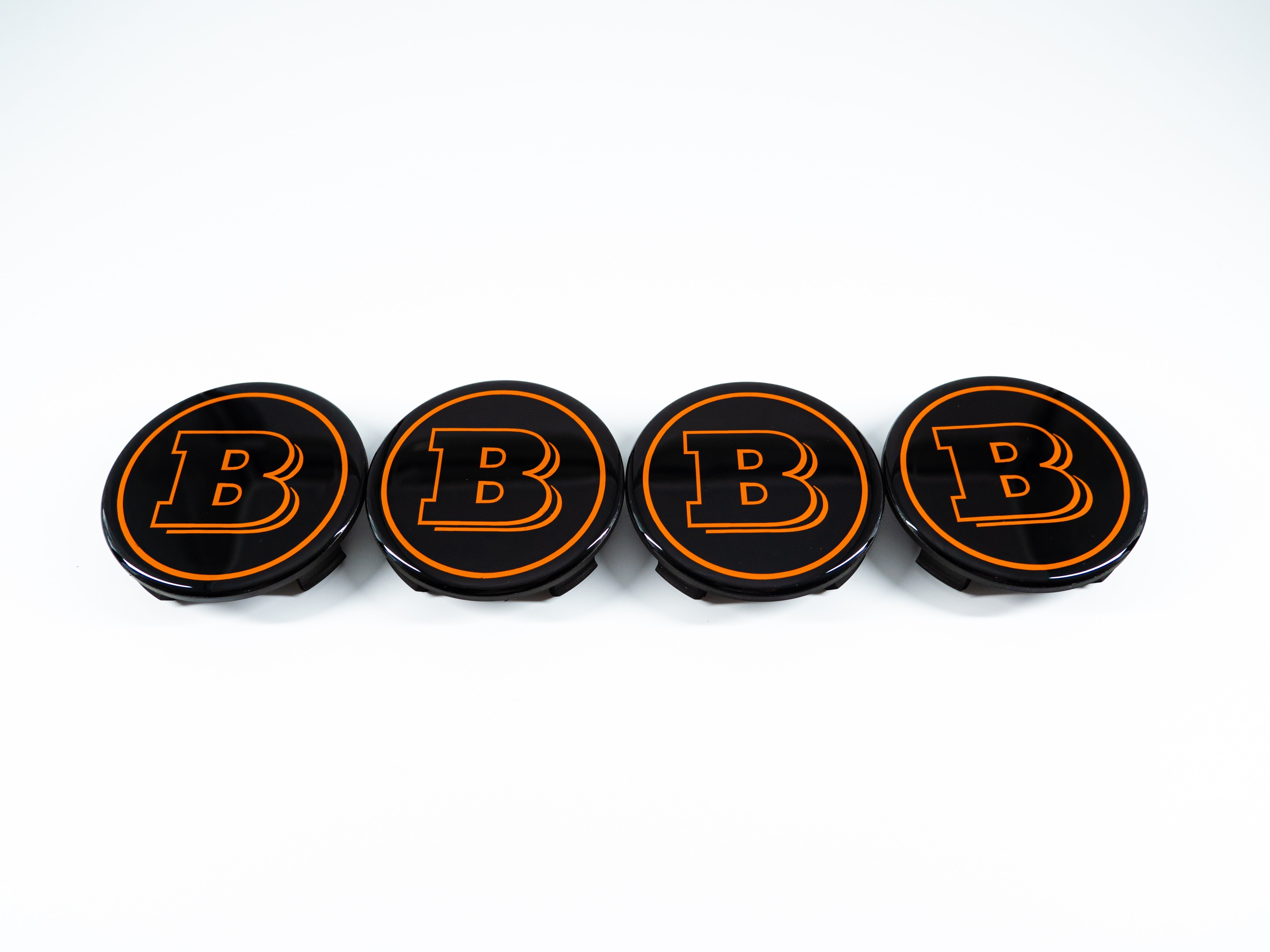 Orange Brabus Wheel Center Caps for Mercedes W465 2025+ G-Wagon