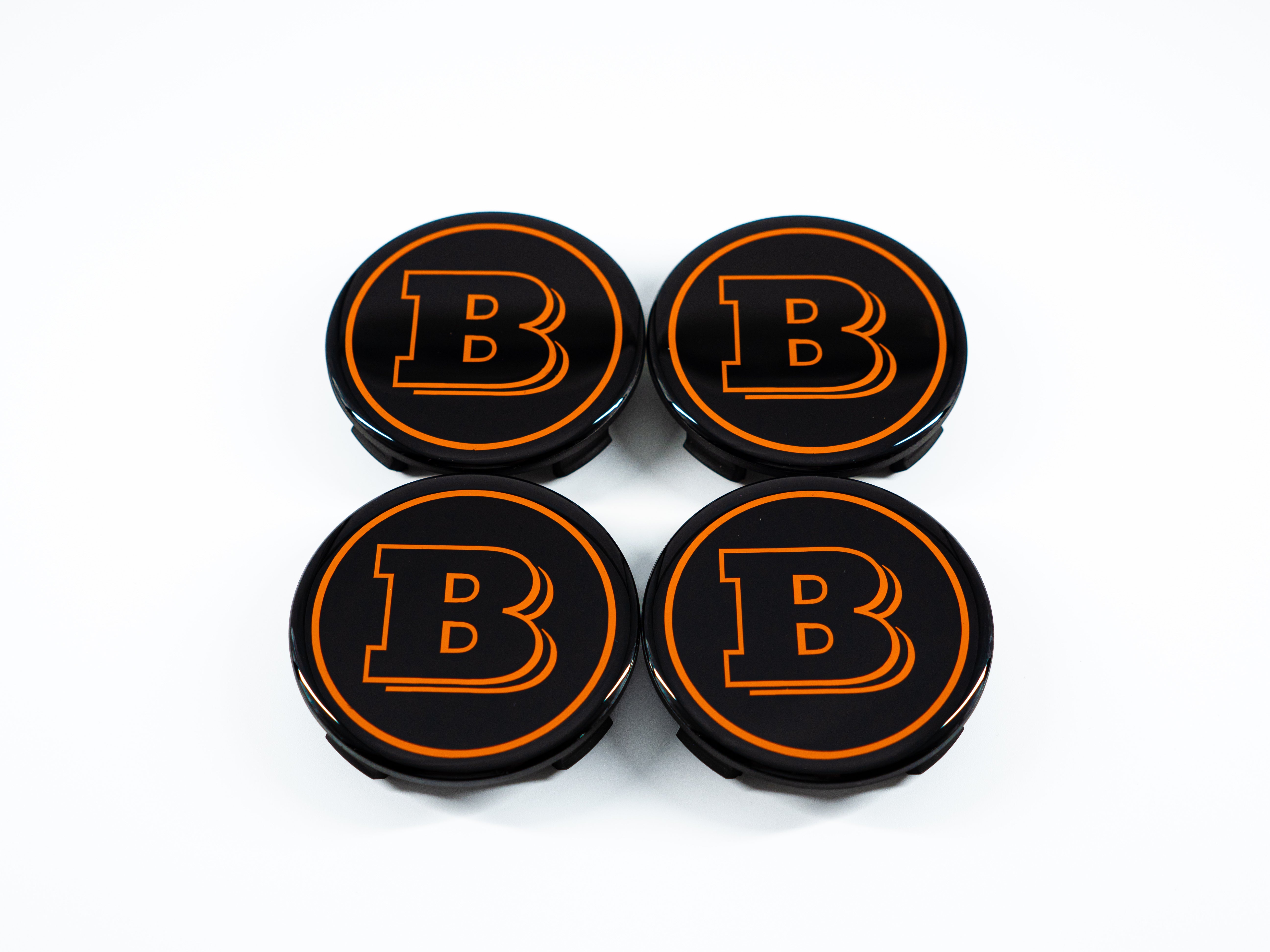 Orange Brabus wheel center caps cover for rims Mercedes-Benz W463A G Wagon - Custom Class
