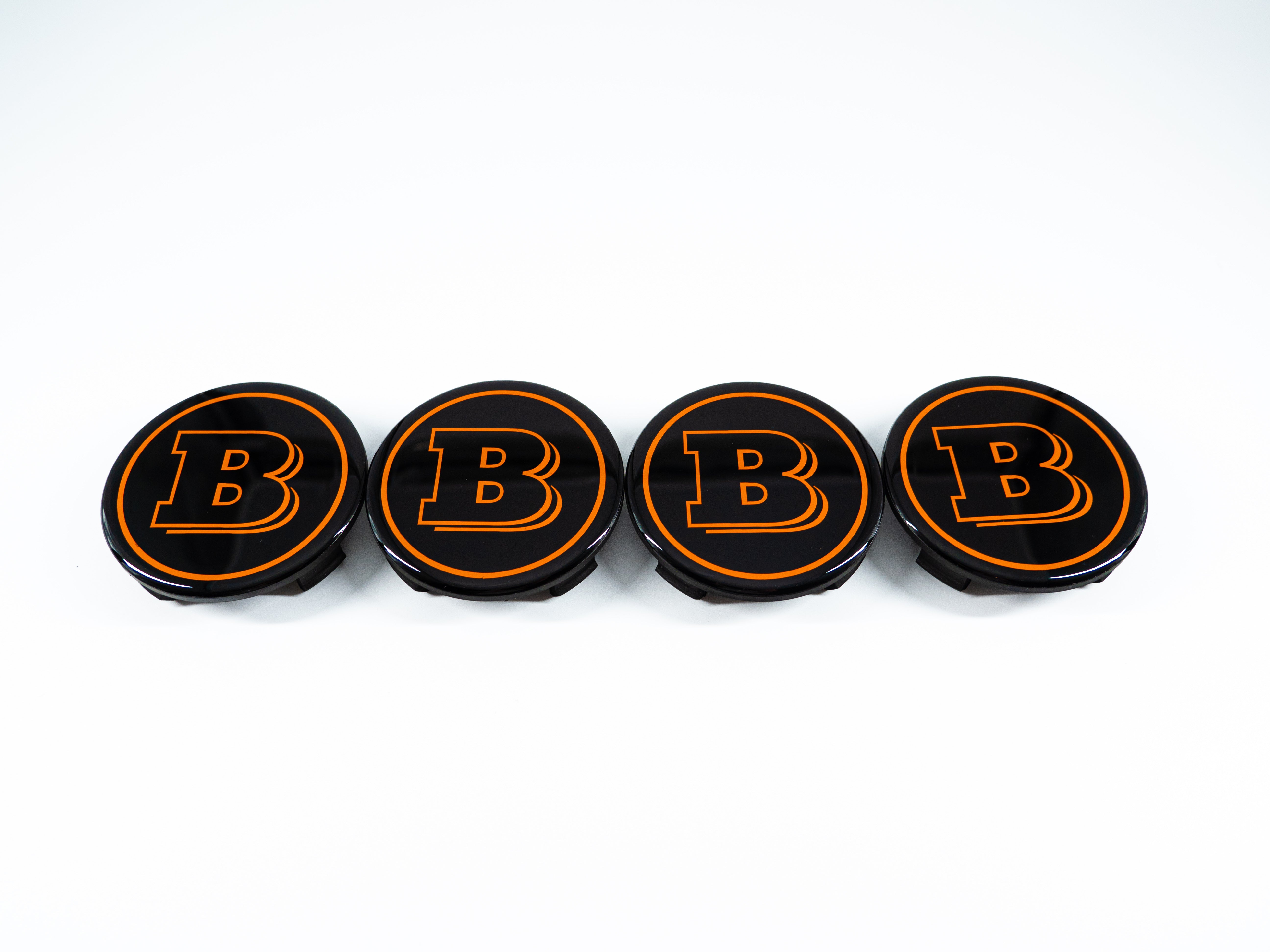 Orange Brabus wheel center caps cover for rims Mercedes-Benz W463A G Wagon - Custom Class