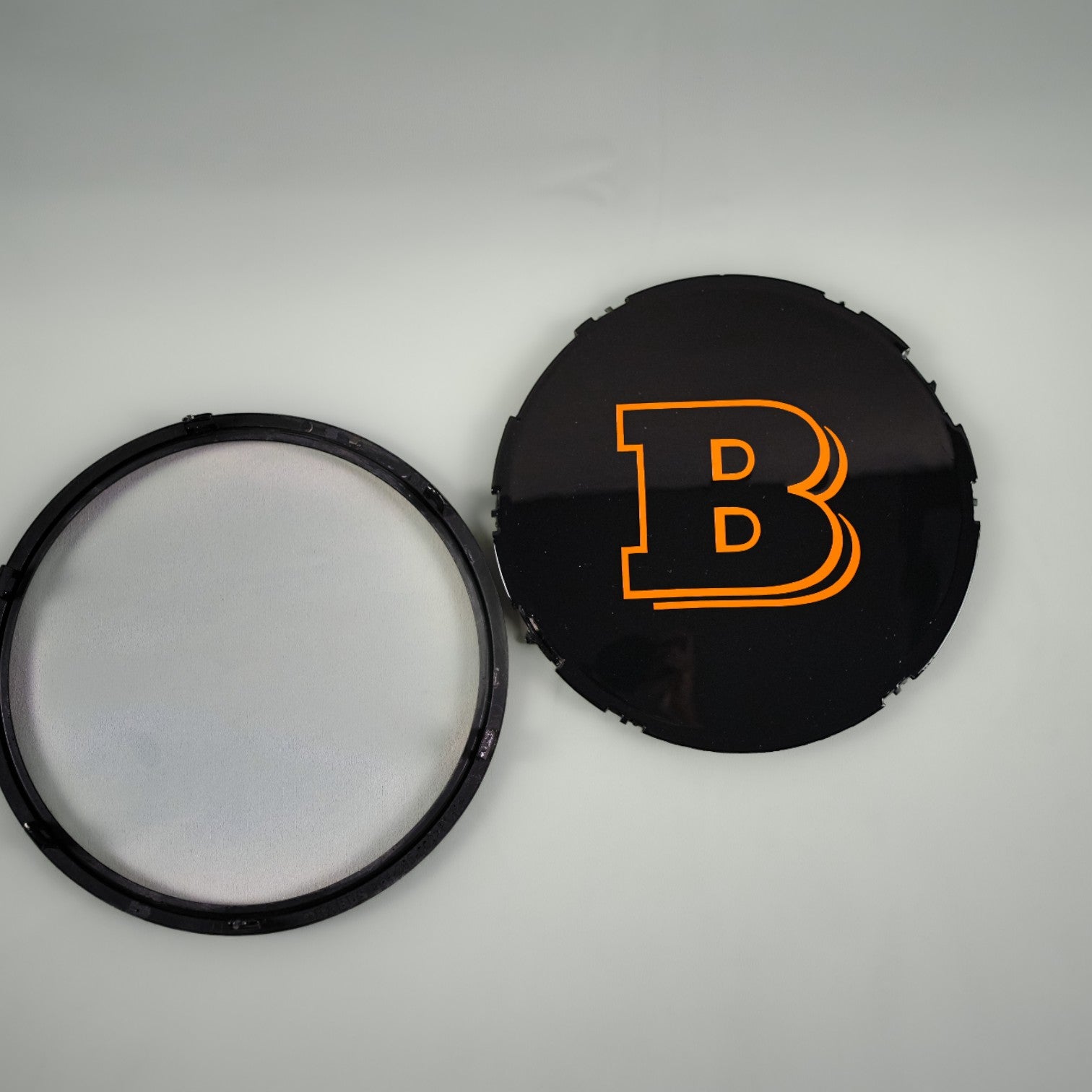 Orange front grille emblem with Brabus logo for Mercedes-Benz W465 2025+ - Custom Class