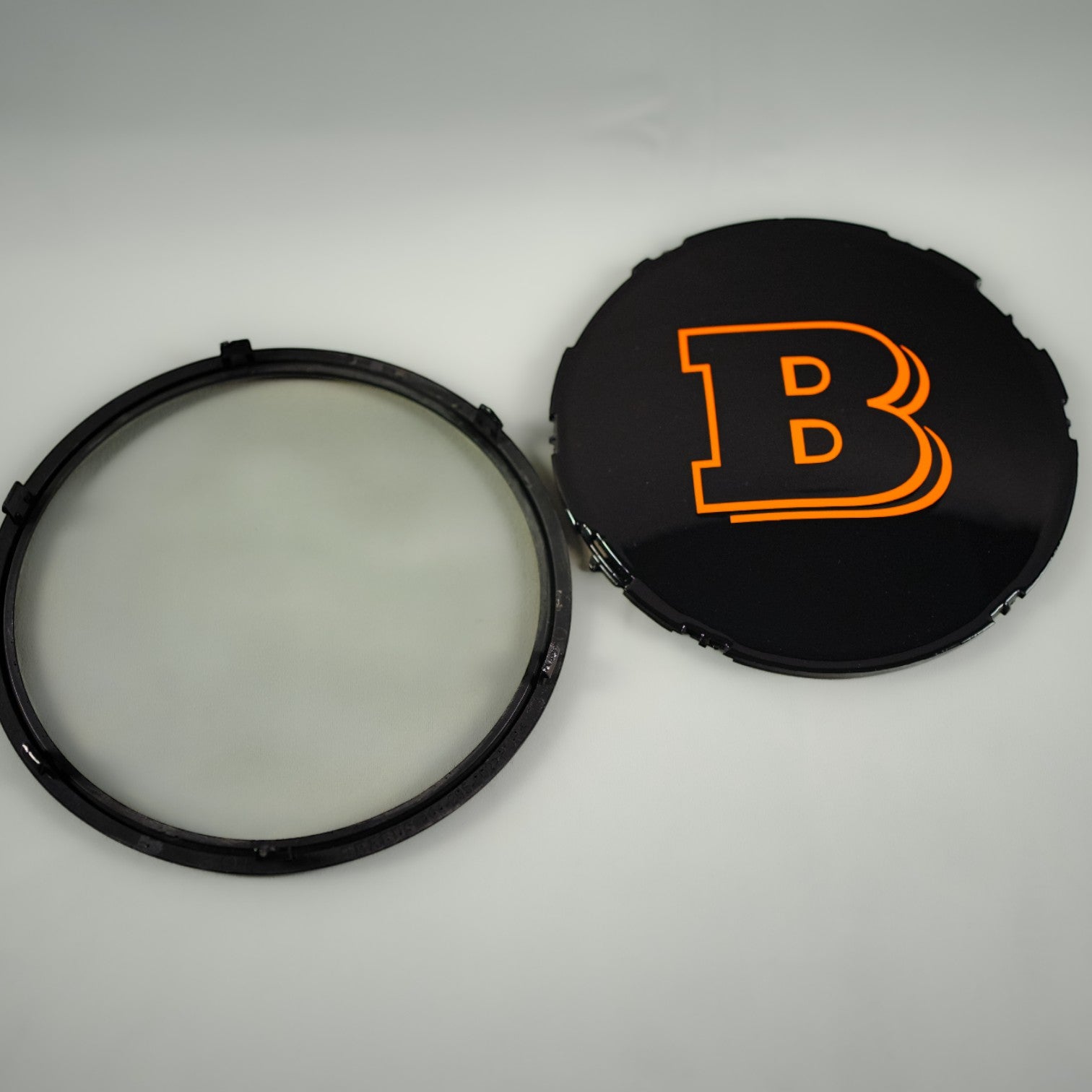 Orange front grille emblem with Brabus logo for Mercedes-Benz W465 2025+ - Custom Class