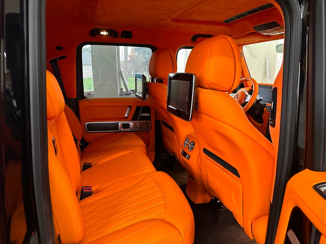 Orange interior upholstery trim remanufacture Mercedes Benz W463A G-Class G-Wagon - Custom Class