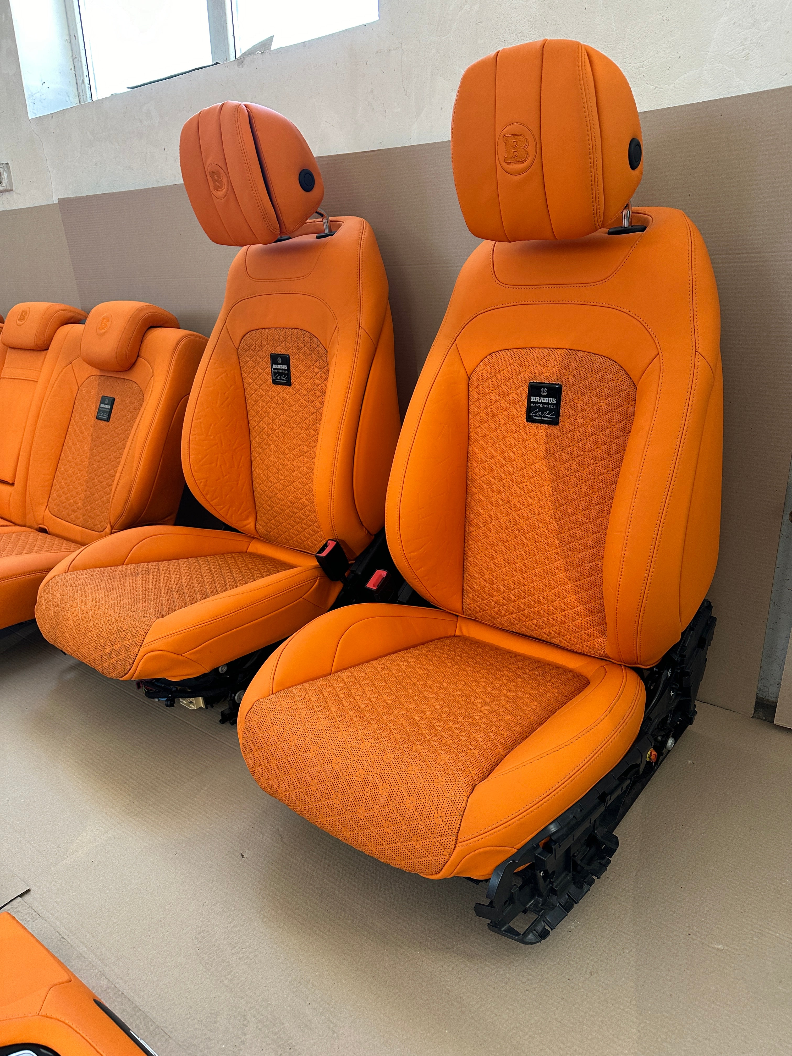 Orange interior upholstery trim remanufacture Mercedes Benz W463A G-Class G-Wagon - Custom Class