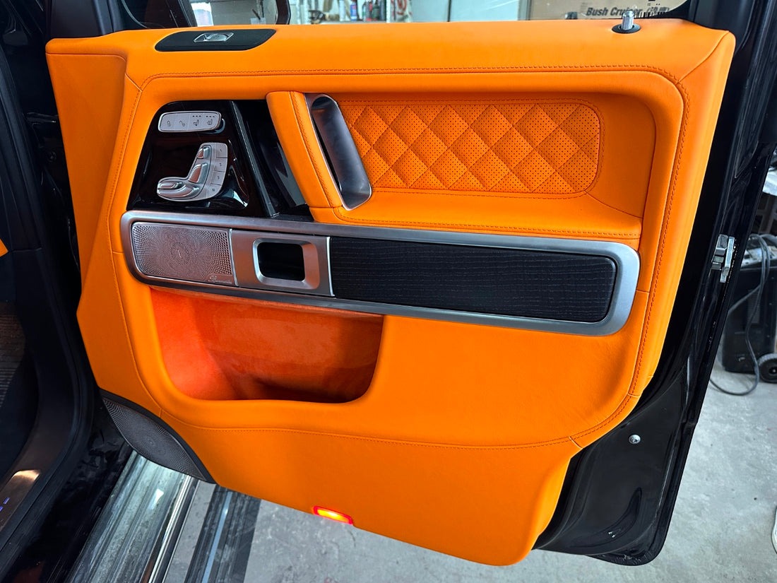 Orange interior upholstery trim remanufacture Mercedes Benz W463A G-Class G-Wagon