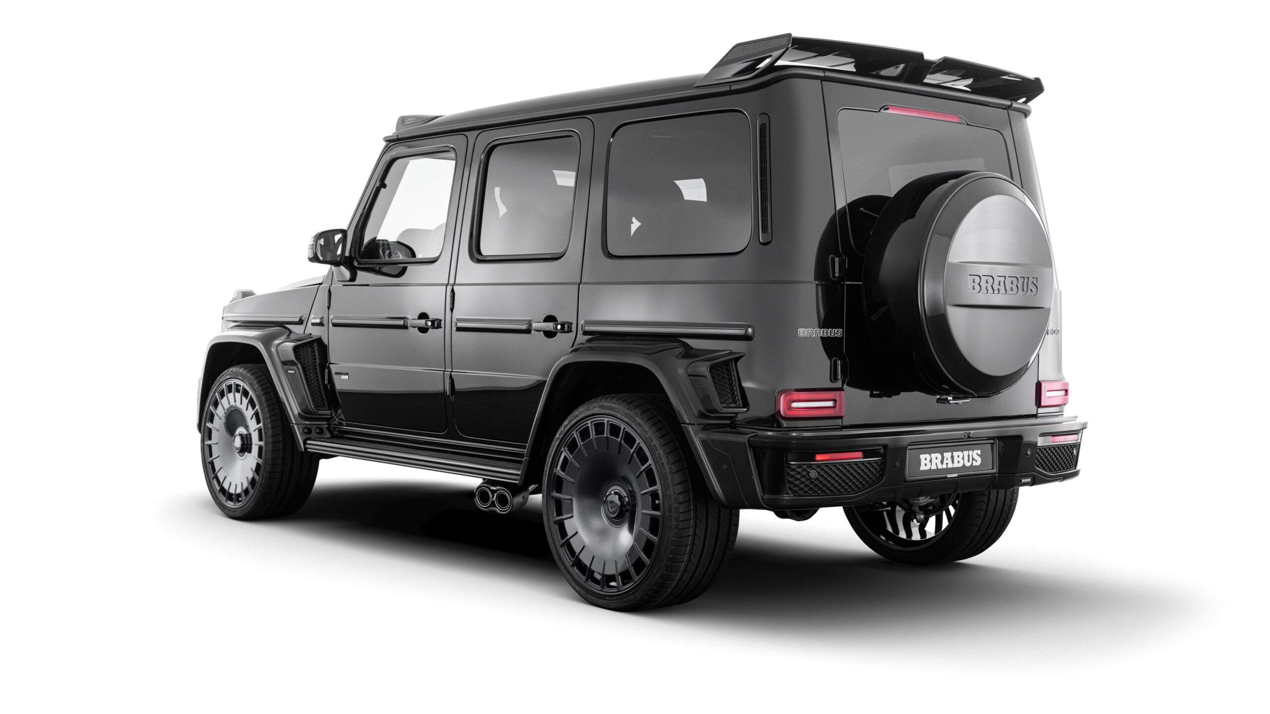 Plastic Brabus Widestar body kit for Mercedes-Benz G-Class W465 2024+ from Custom Class, featuring front and rear bumpers, fender flares, and side skirts.