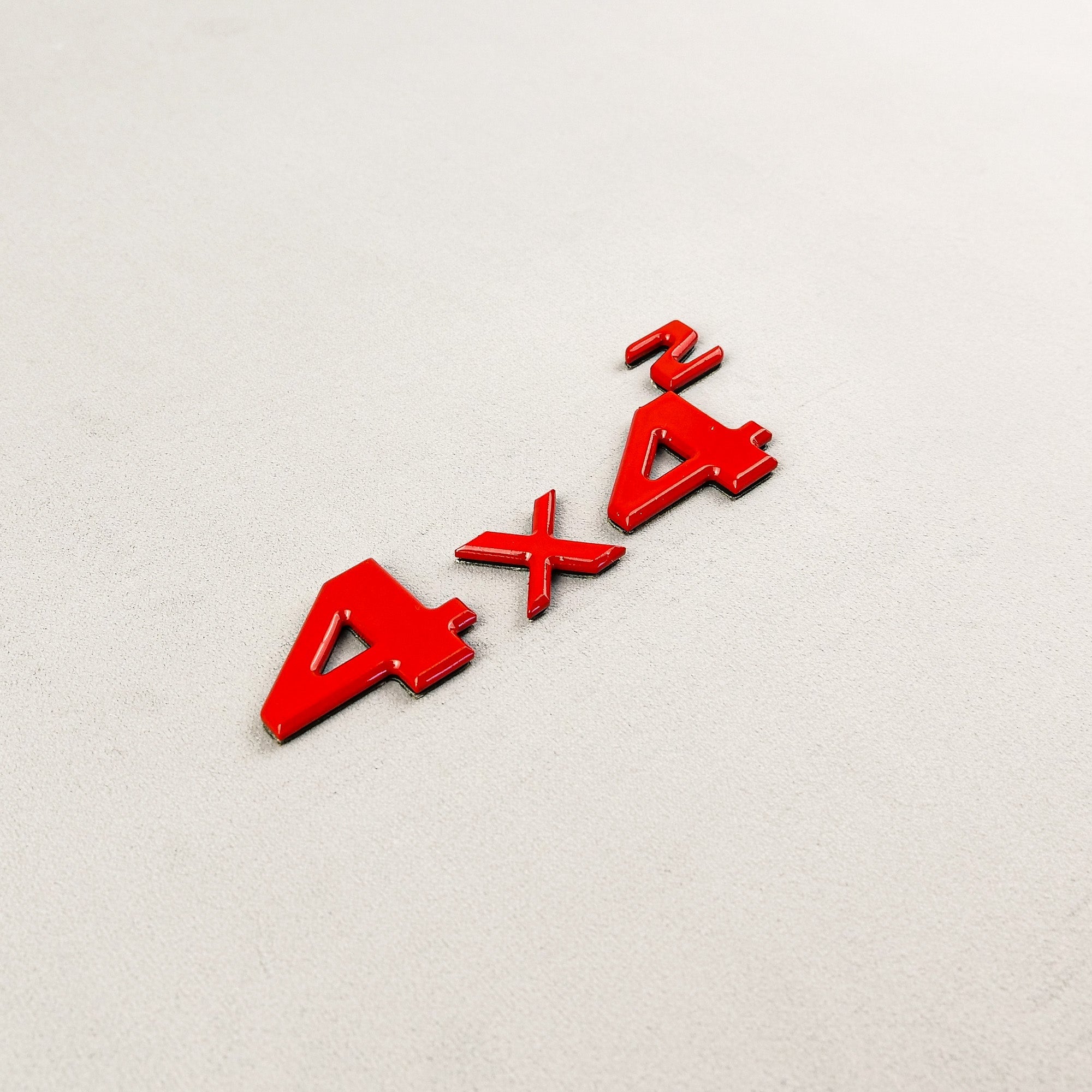 Red 4x4 Squared Trunk Badge Emblem for Mercedes G Wagon W463 4x4 - Custom Class