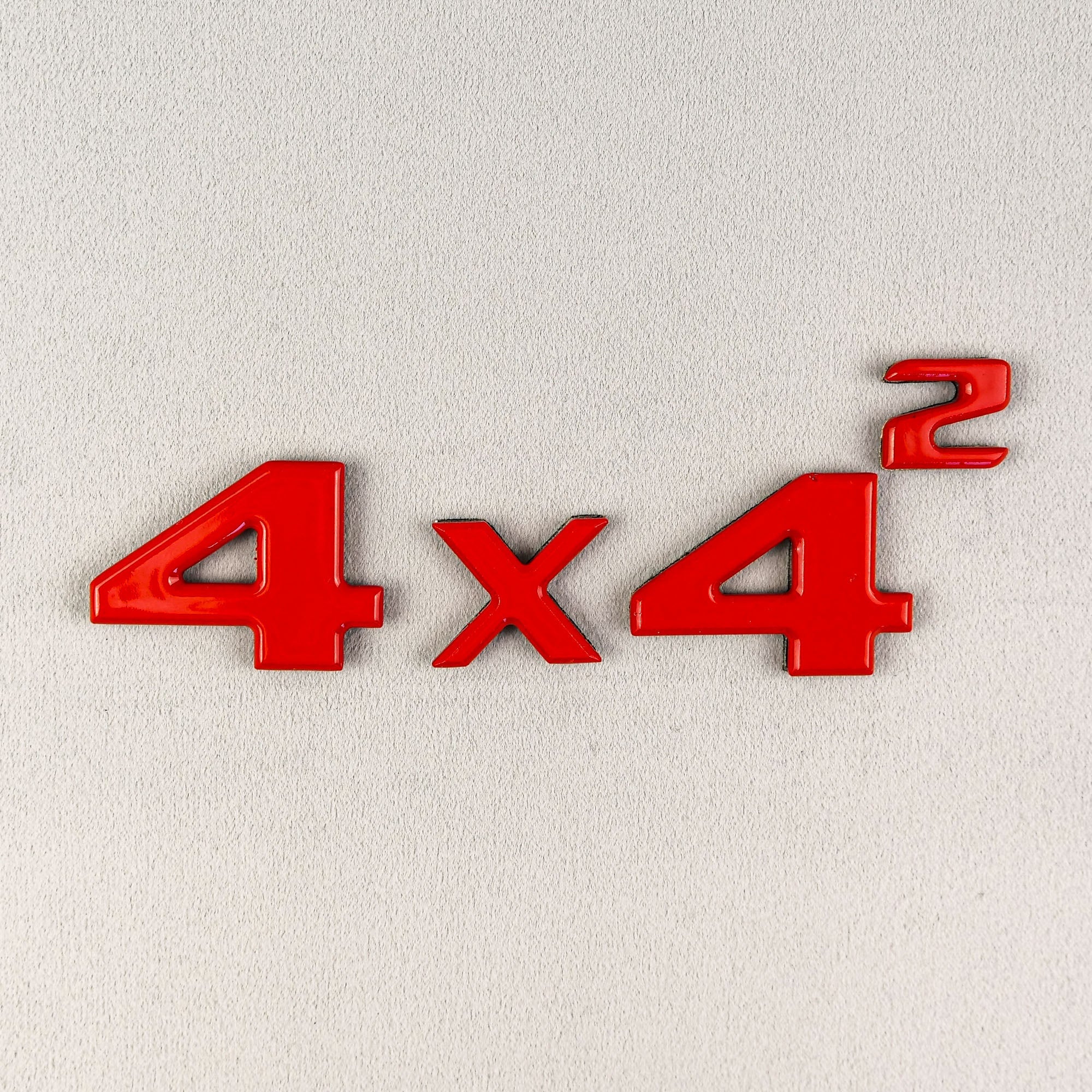 Red 4x4 Squared Trunk Badge Emblem for Mercedes G Wagon W463 4x4 - Custom Class