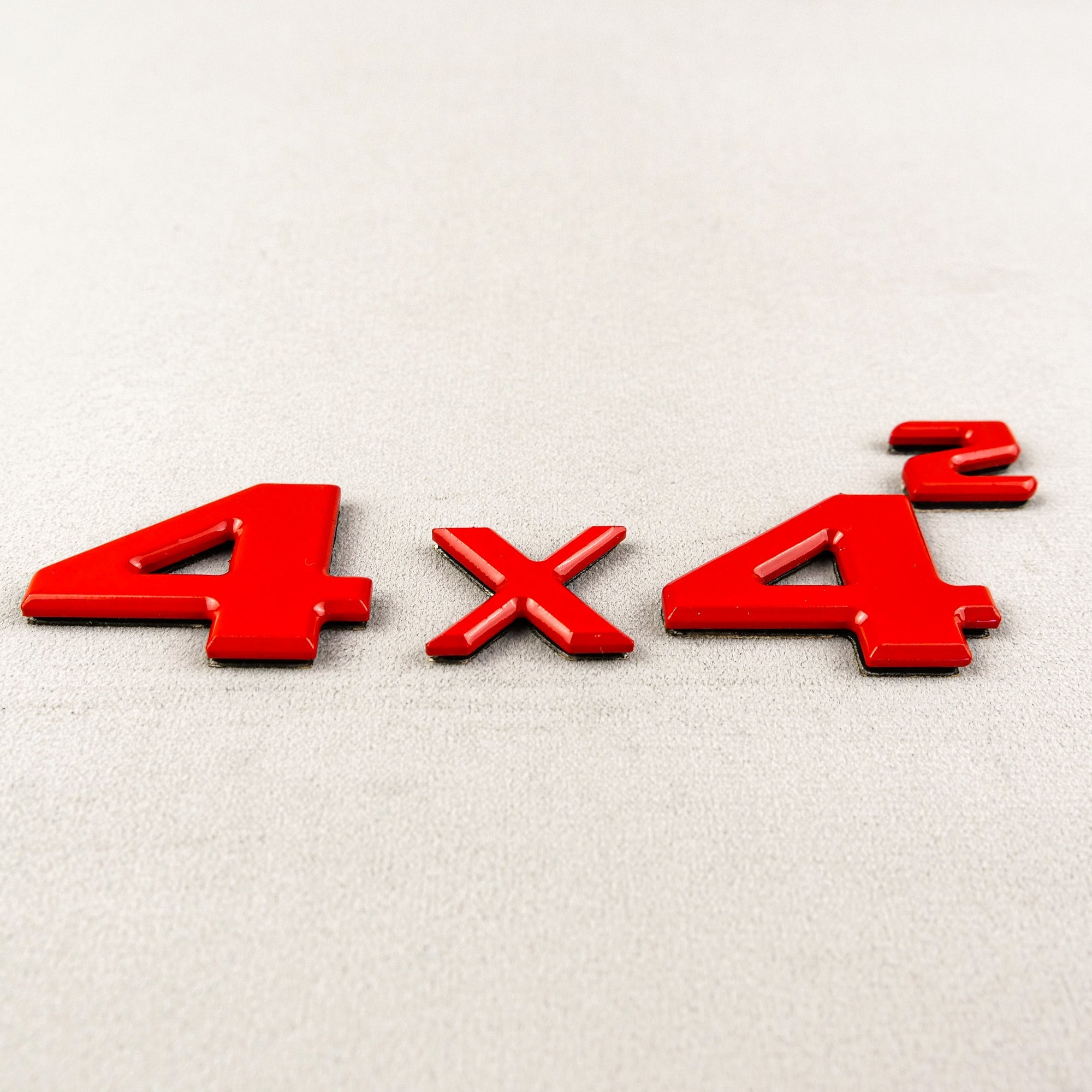 Red 4x4 Squared Trunk Badge Emblem for Mercedes G Wagon W463 4x4 - Custom Class