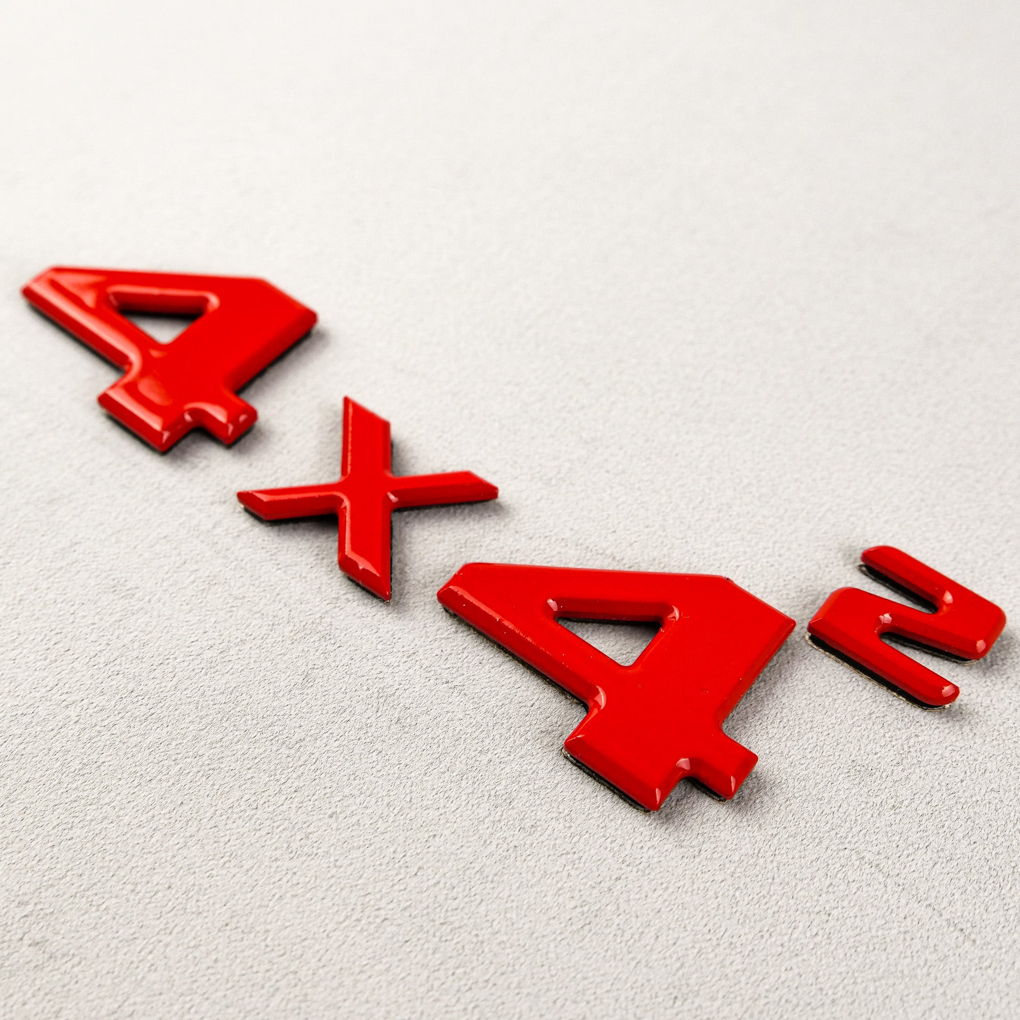 Red 4x4 Squared Trunk Badge Emblem for Mercedes G Wagon W463 4x4 - Custom Class