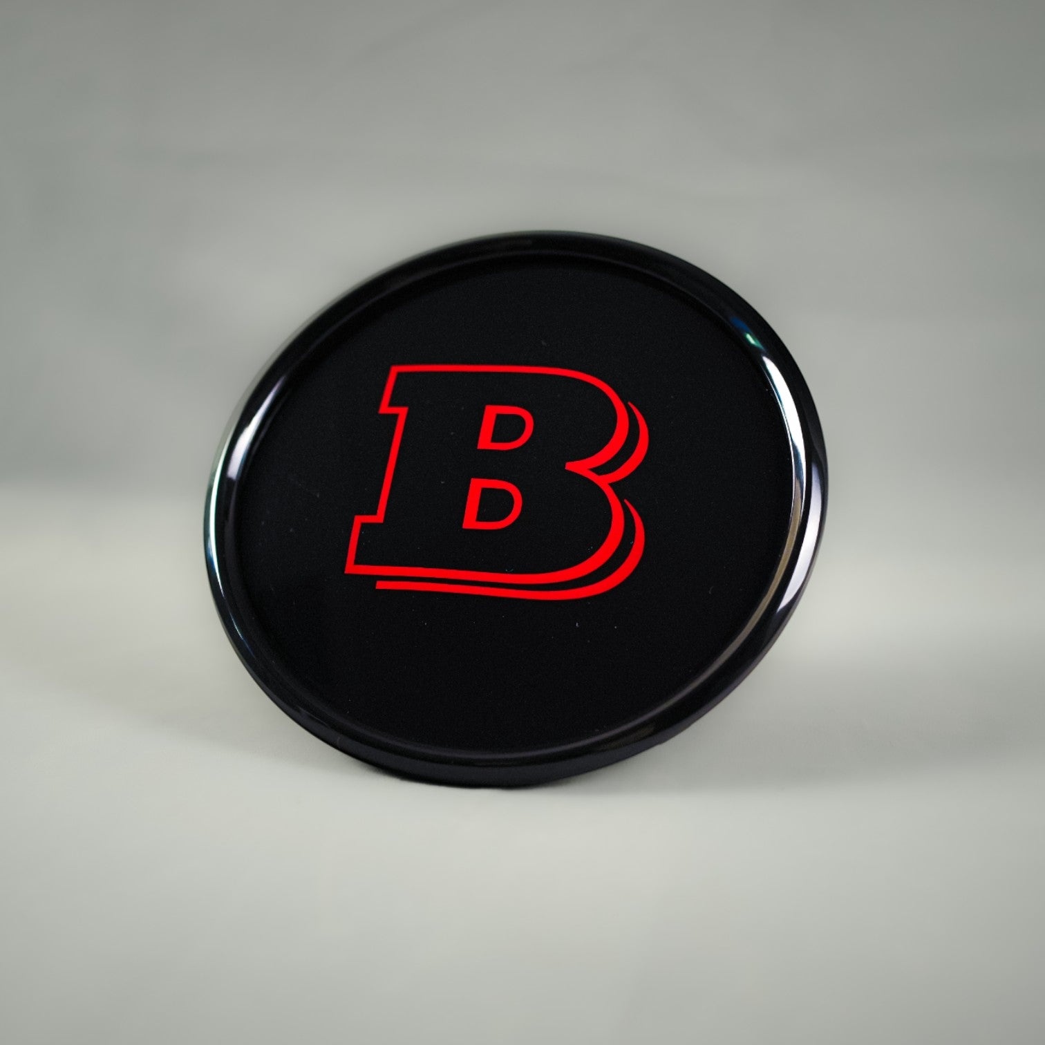 Red front grille emblem with Brabus logo for Mercedes-Benz W465 2025+ - Custom Class