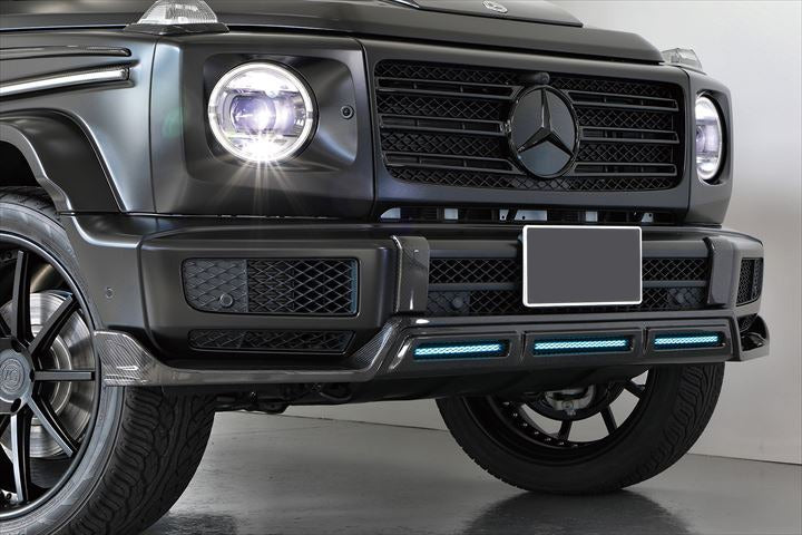 Rowen Style Front Bumper Lip Carbon for G450/G500 bumper Mercedes-Benz W465 G-Class - Custom Class
