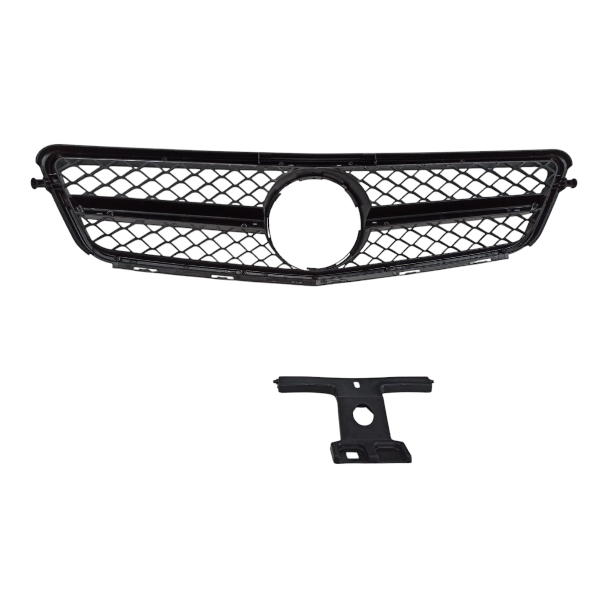 SL front radiator grille, black for Mercedes C-Class W204 2007-2014 - Custom Class