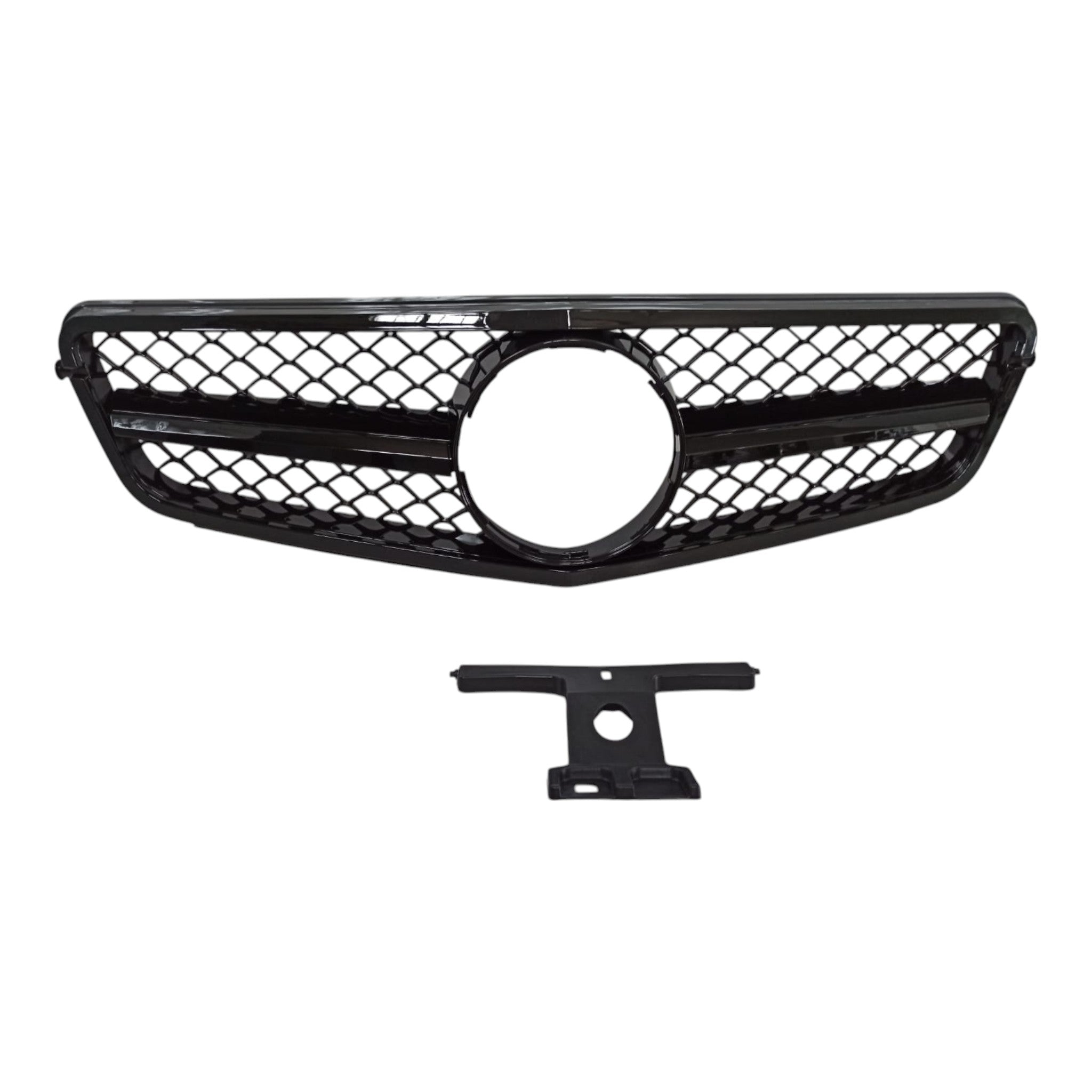 SL front radiator grille, black for Mercedes C-Class W204 2007-2014 - Custom Class
