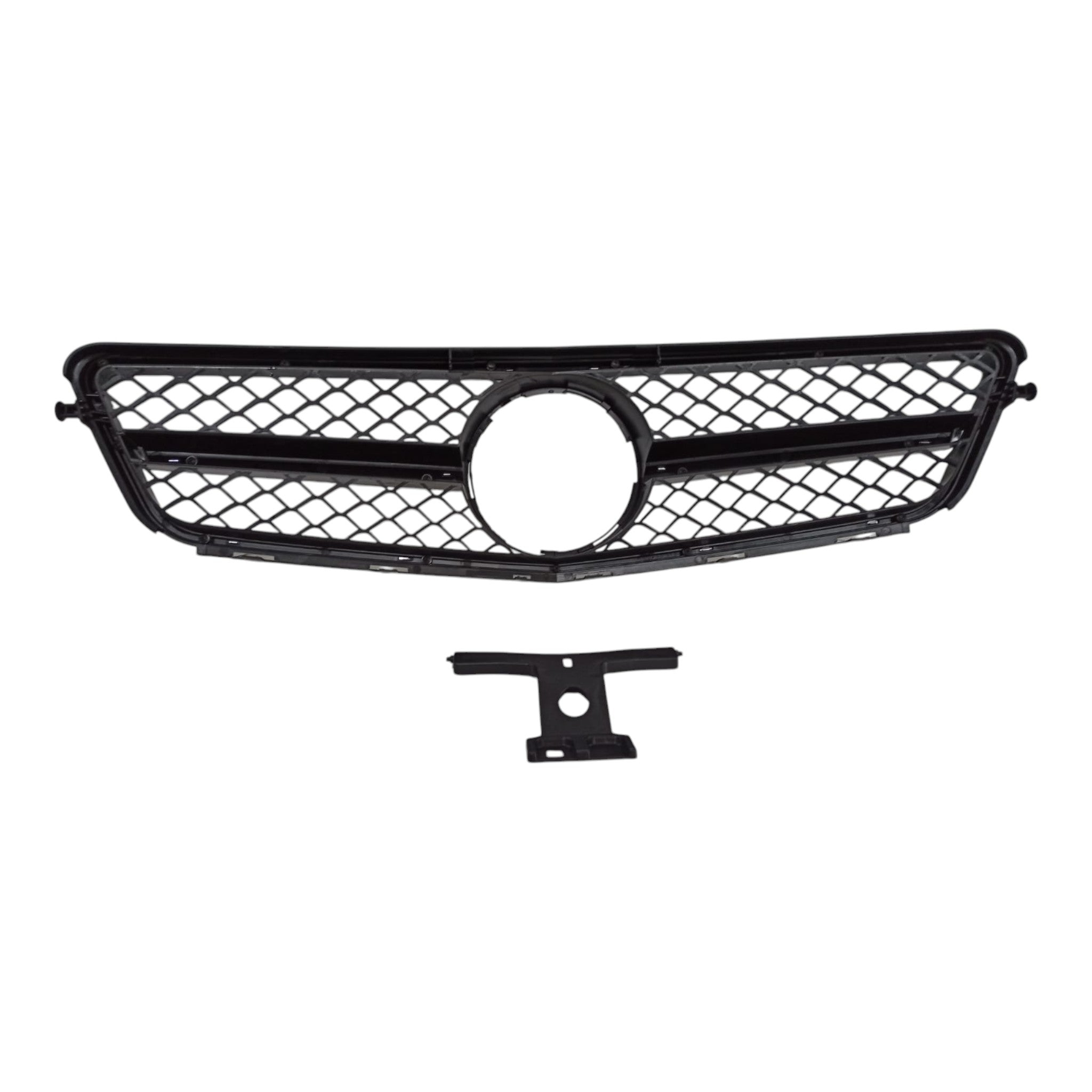 SL front radiator grille, chrome black for Mercedes C-Class W204 2007-2014 - Custom Class