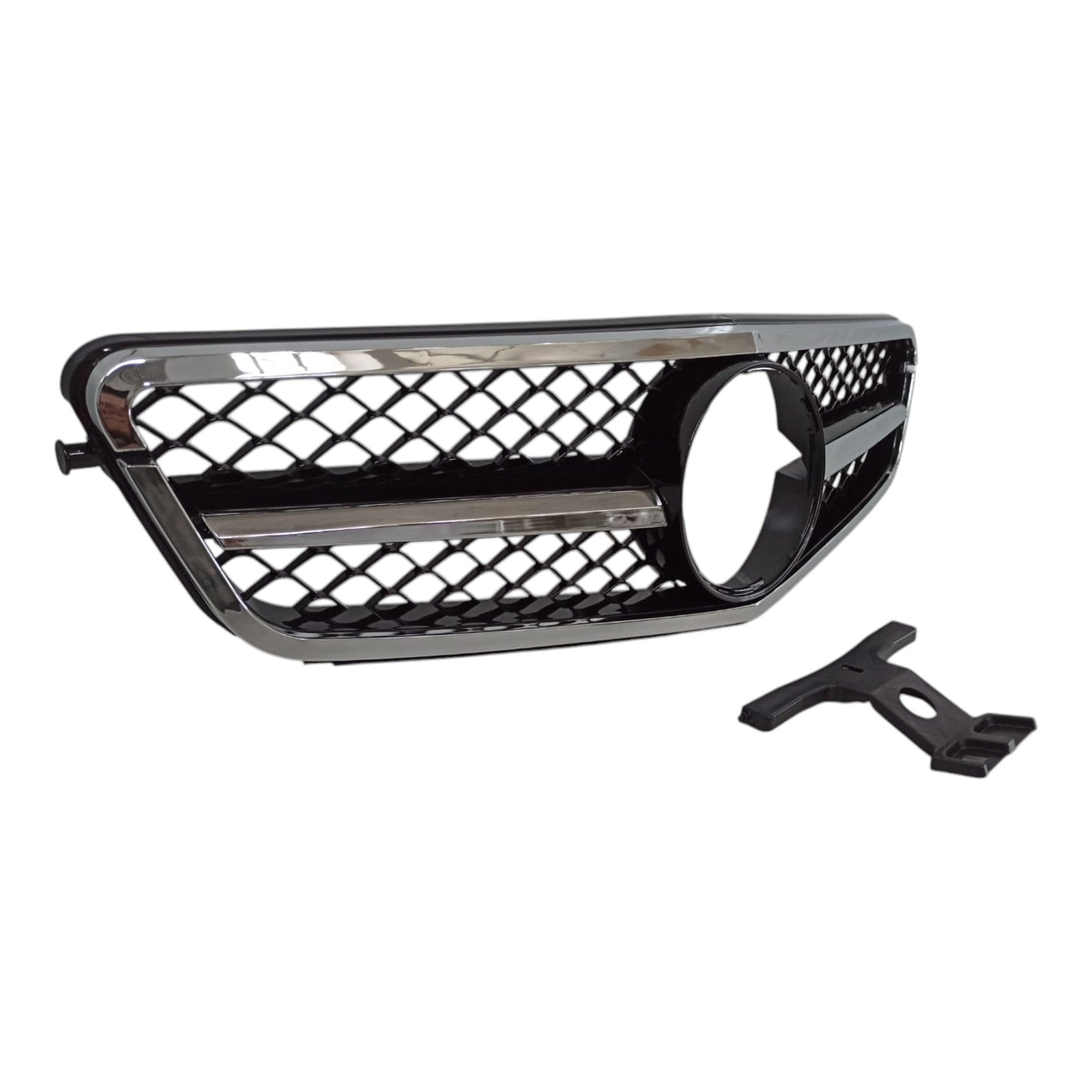 SL front radiator grille, chrome black for Mercedes C-Class W204 2007-2014 - Custom Class