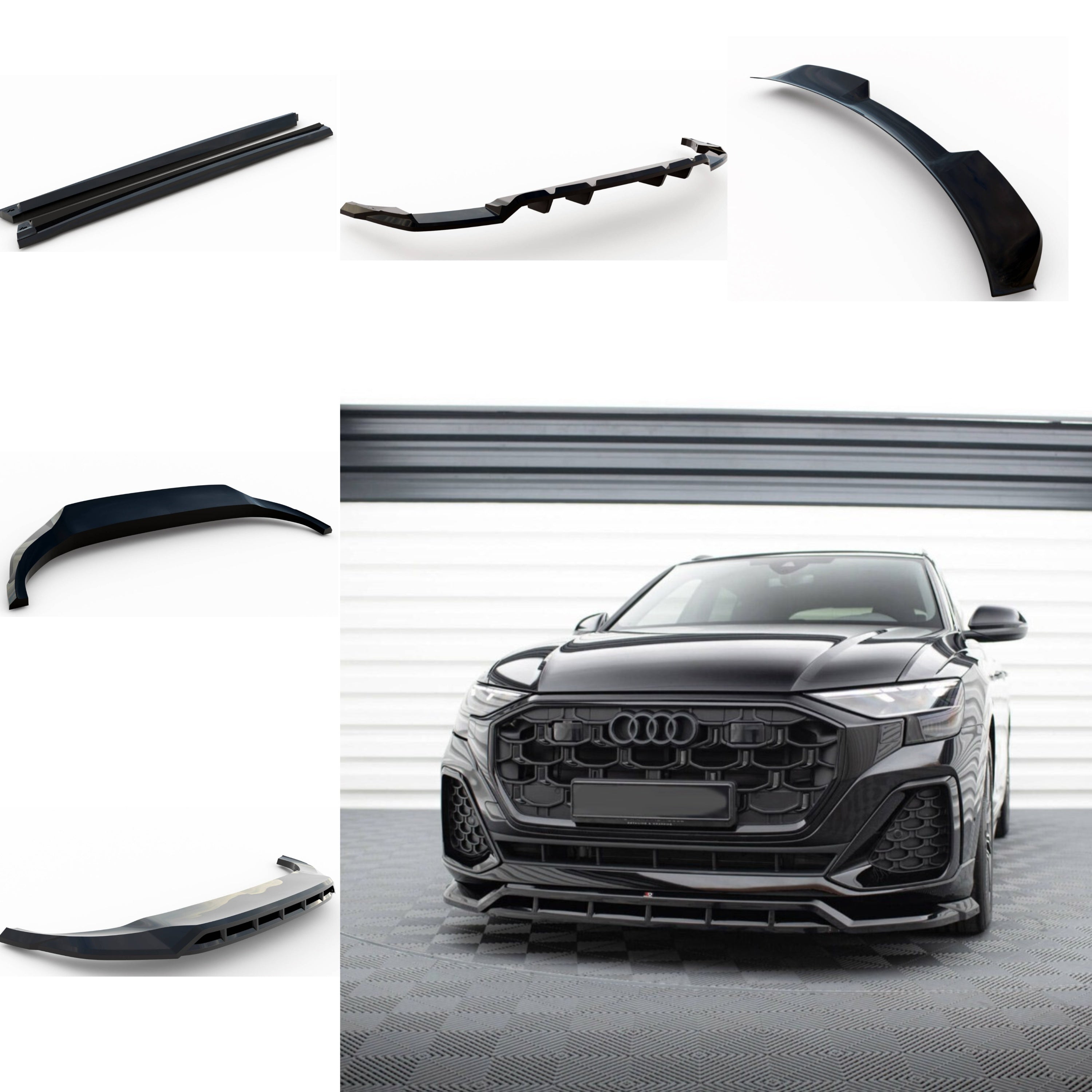 Set of Spliters for Audi SQ8 / Q8 S-Line Mk1 Facelift 2023+