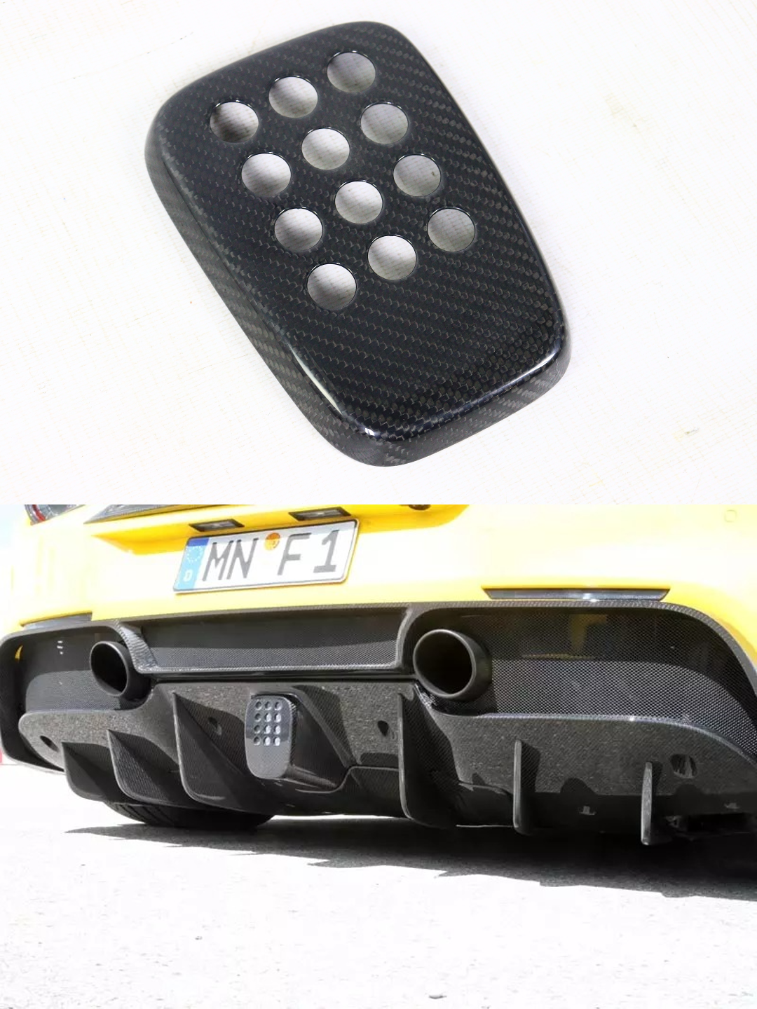 Stop signal cover for Ferrari 488 GTB 2015-2017 - Custom Class