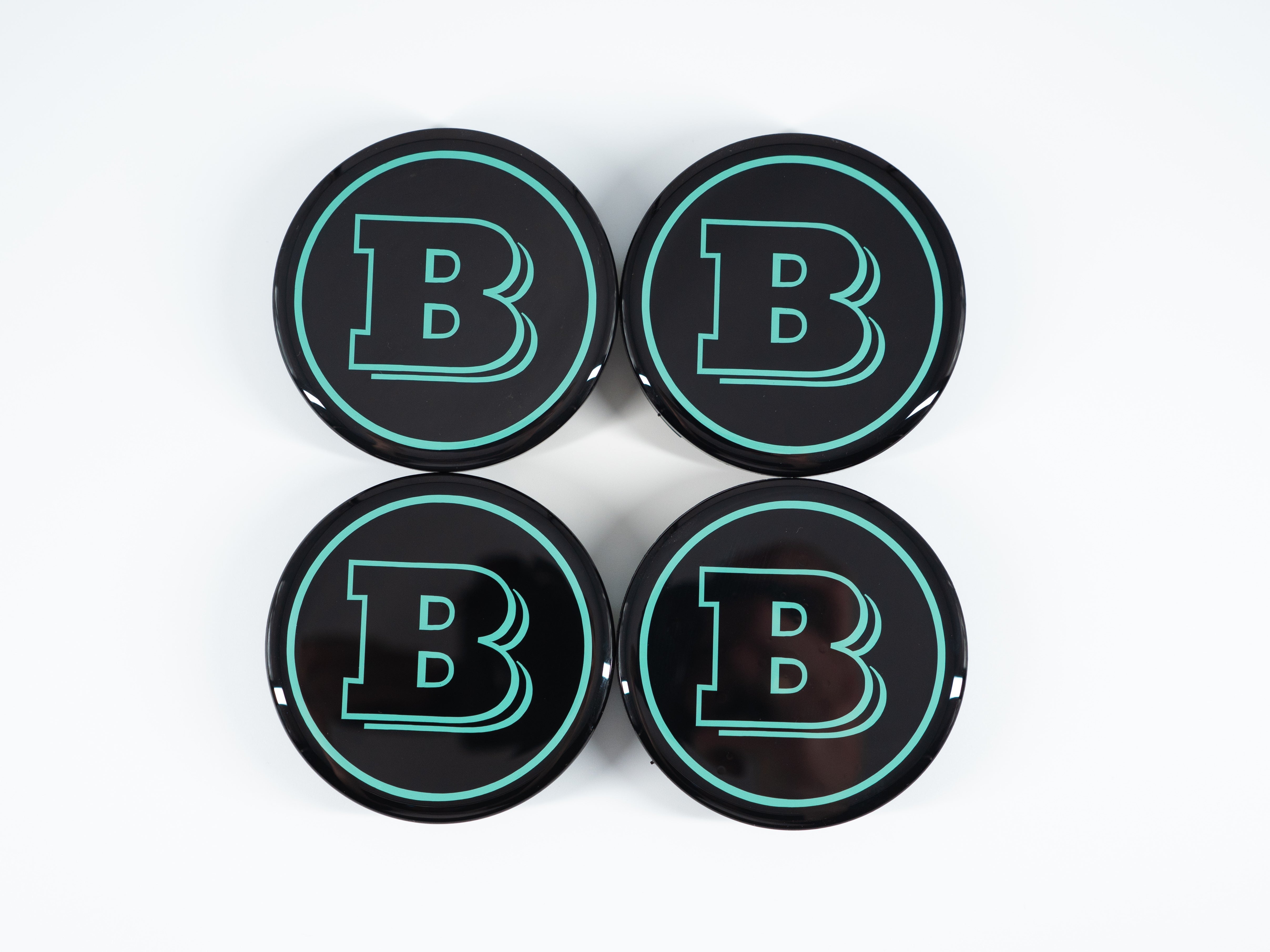 Tiffany Blue Brabus Wheel Center Caps for Mercedes W465 2025+ G-Wagon