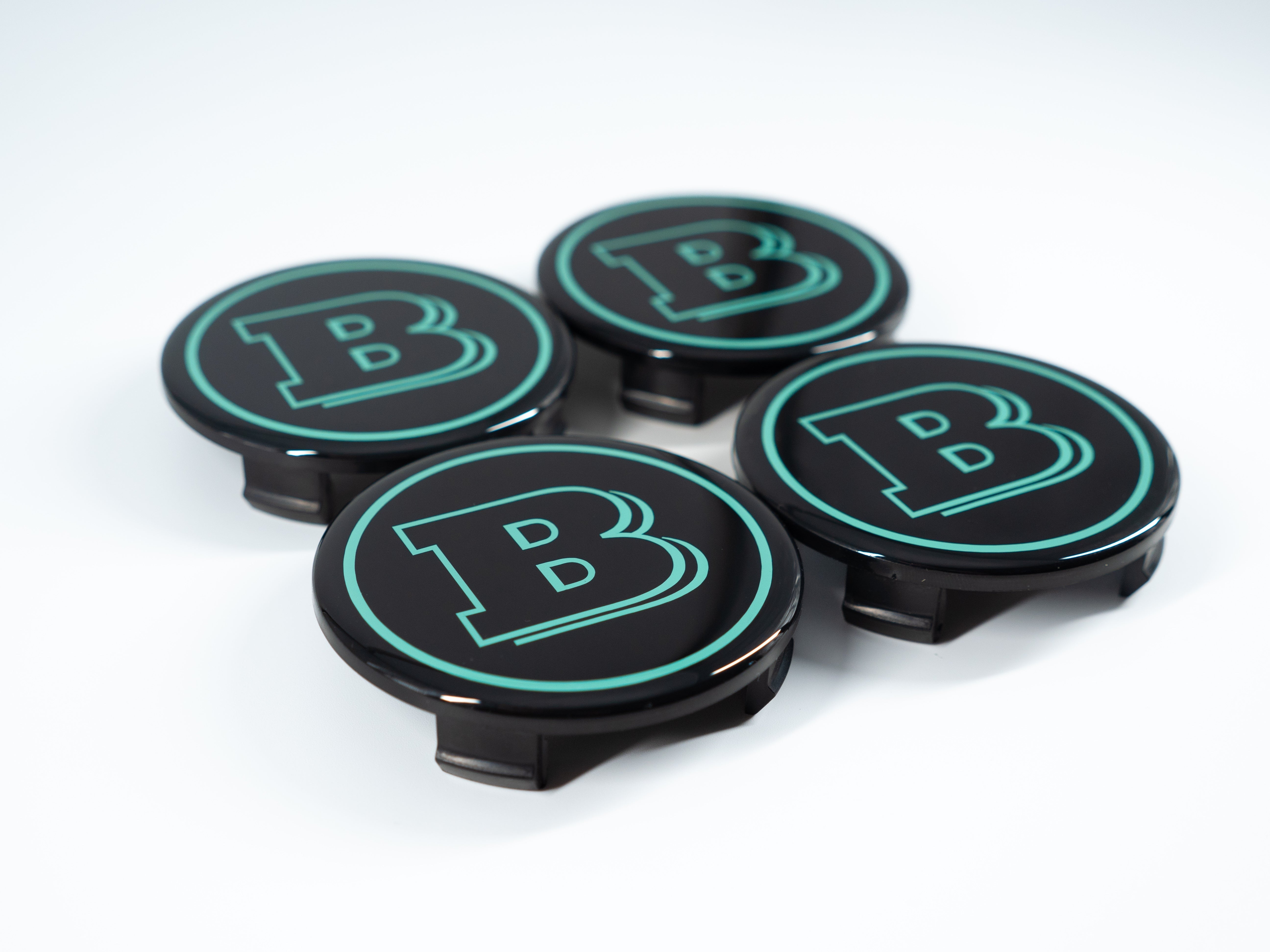 Tiffany Blue Brabus Wheel Center Caps for Mercedes W465 2025+ G-Wagon