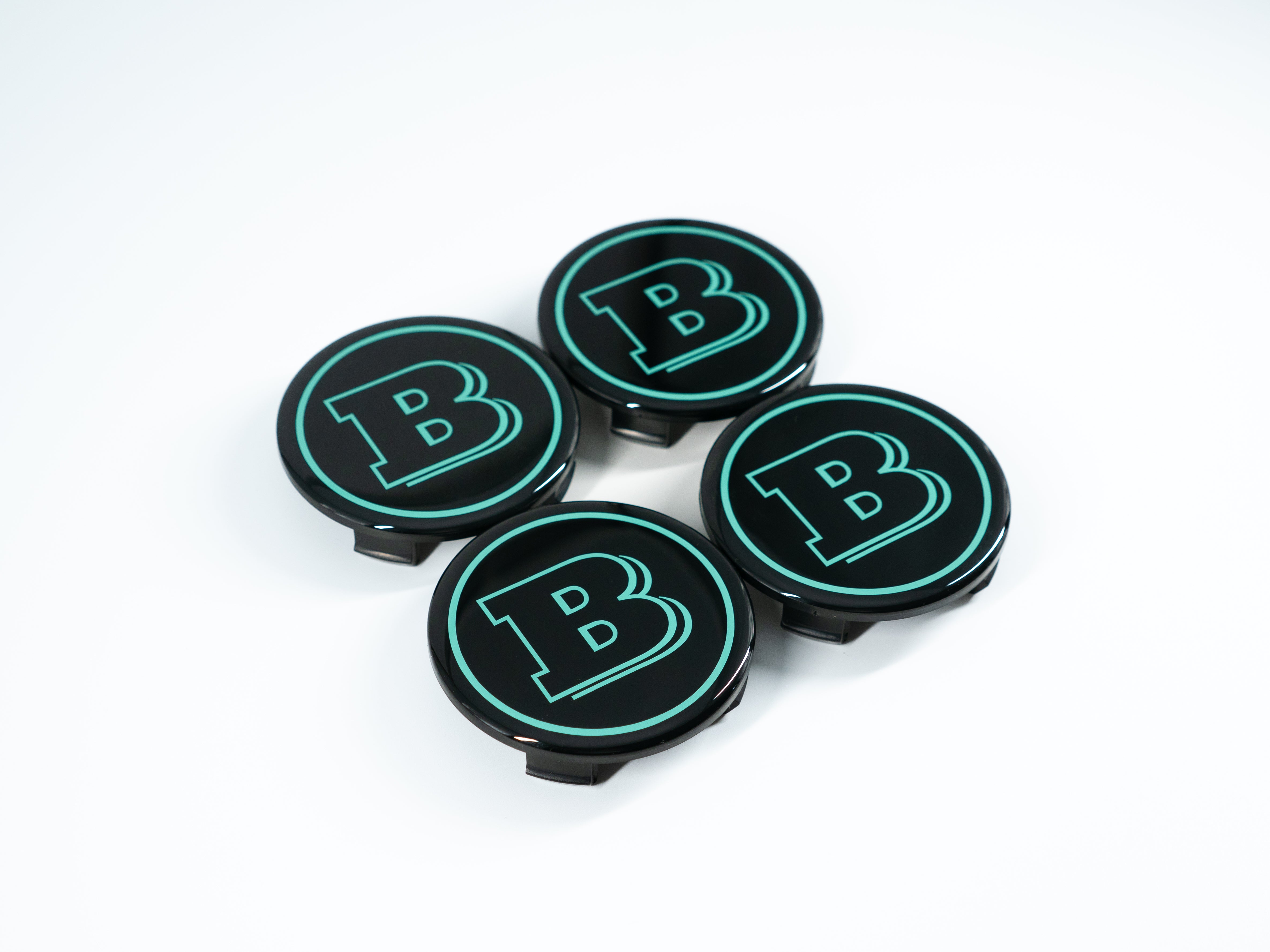 Tiffany Blue Brabus wheel center caps cover for rims Mercedes-Benz W463A G Wagon - Custom Class