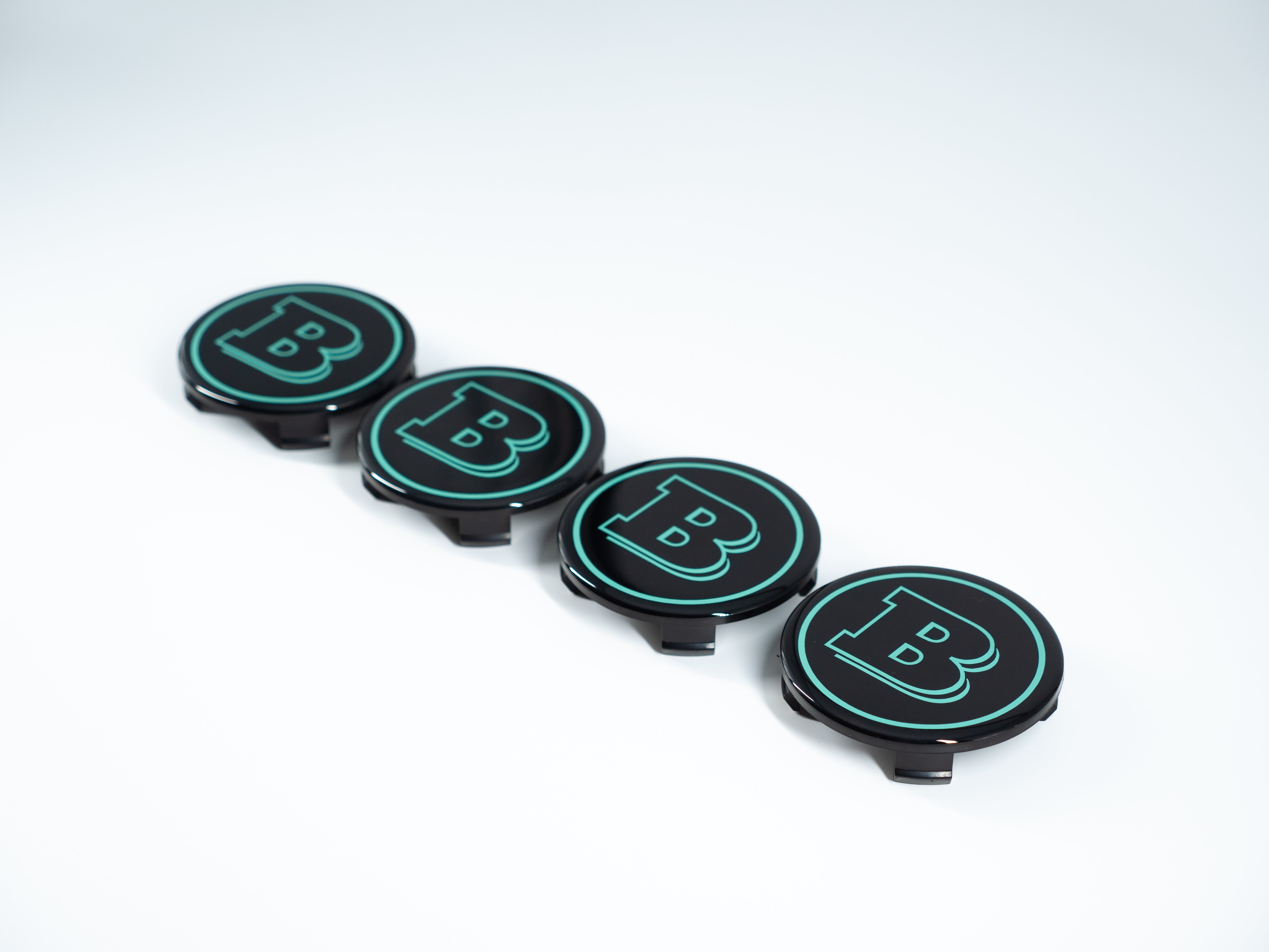 Tiffany Blue Brabus wheel center caps cover for rims Mercedes-Benz W463A G Wagon - Custom Class