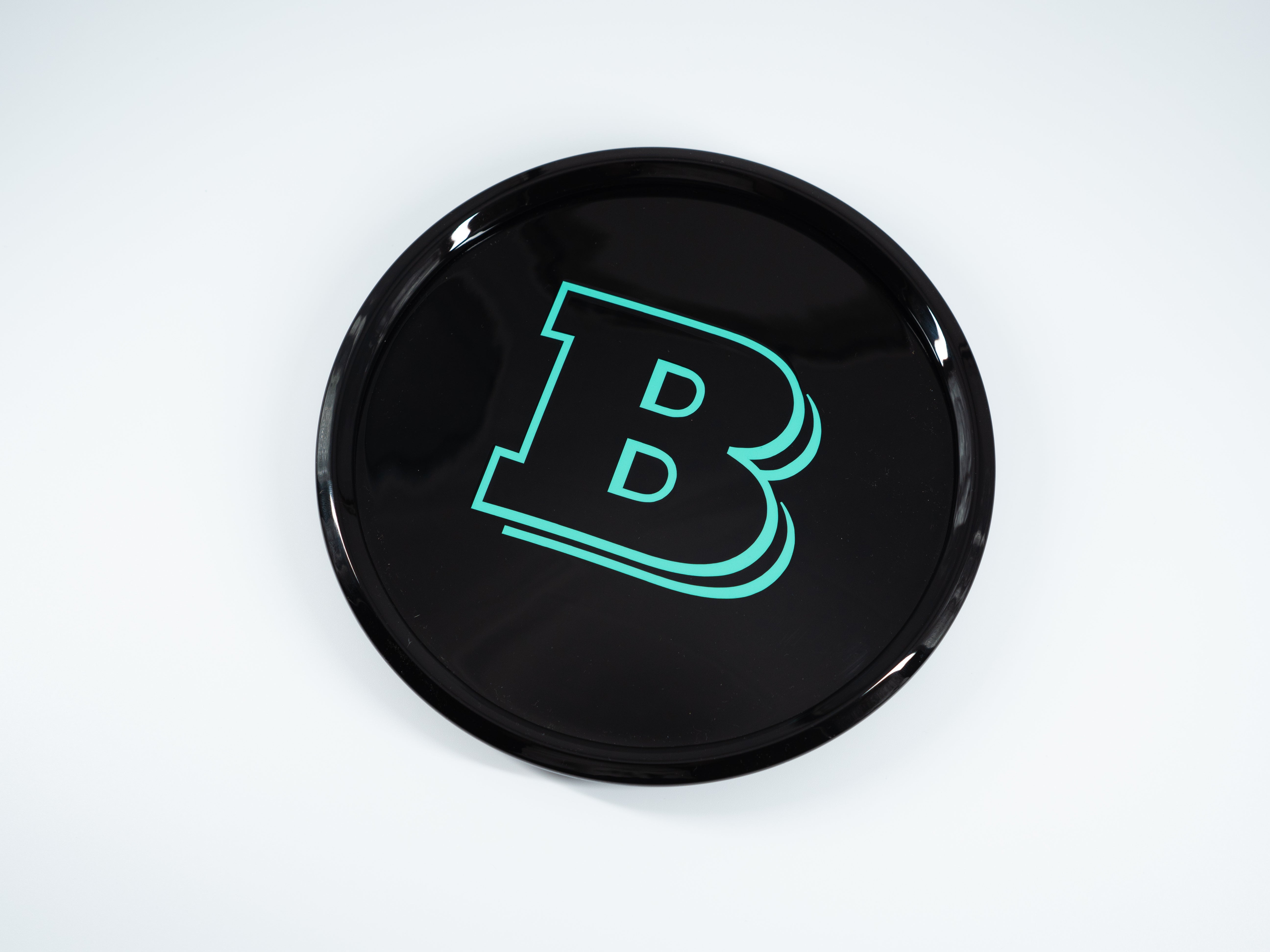 Tiffany blue front grille emblem with Brabus logo for Mercedes-Benz W463A - Custom Class