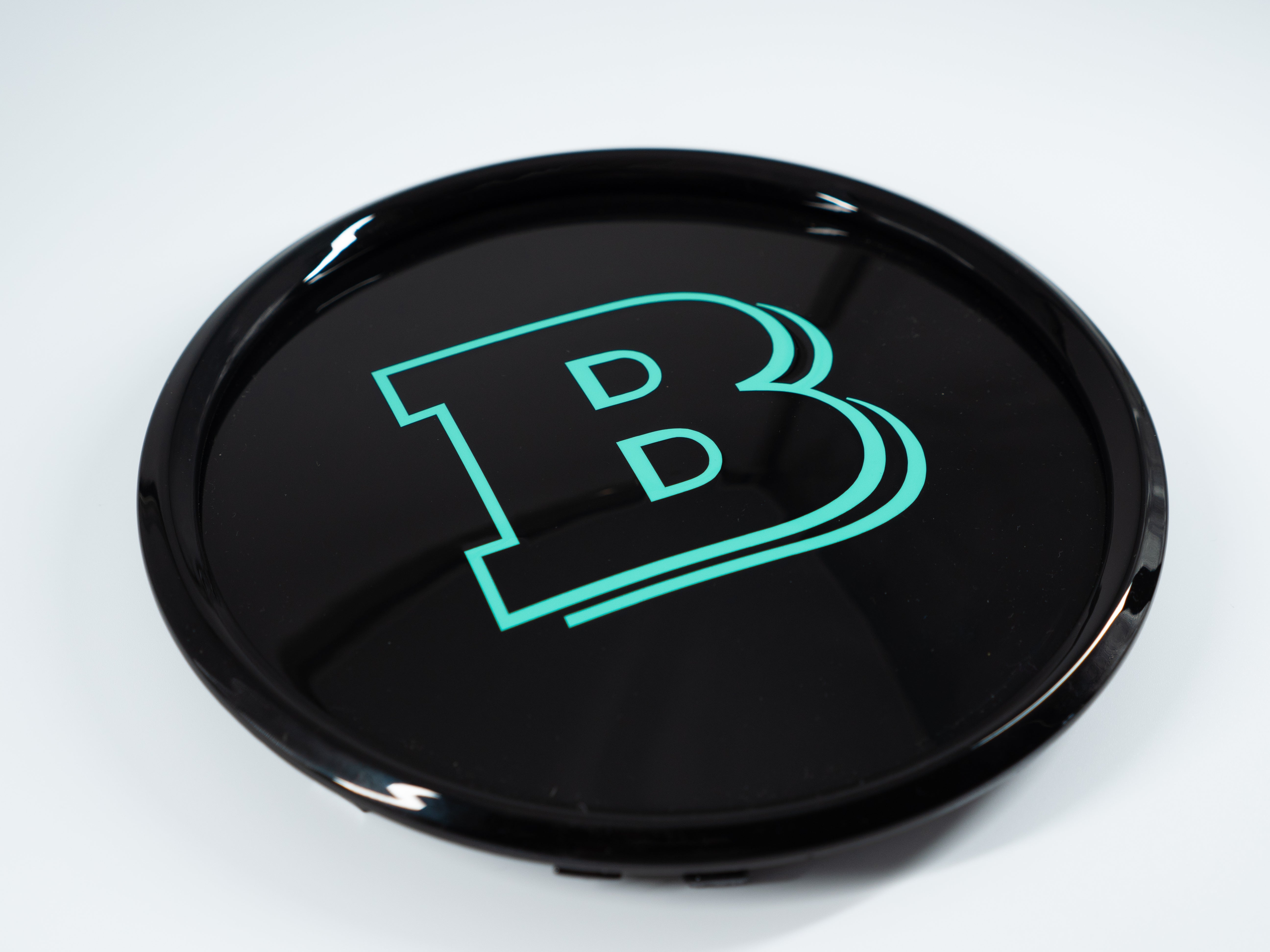 Tiffany blue front grille emblem with Brabus logo for Mercedes-Benz W463A - Custom Class