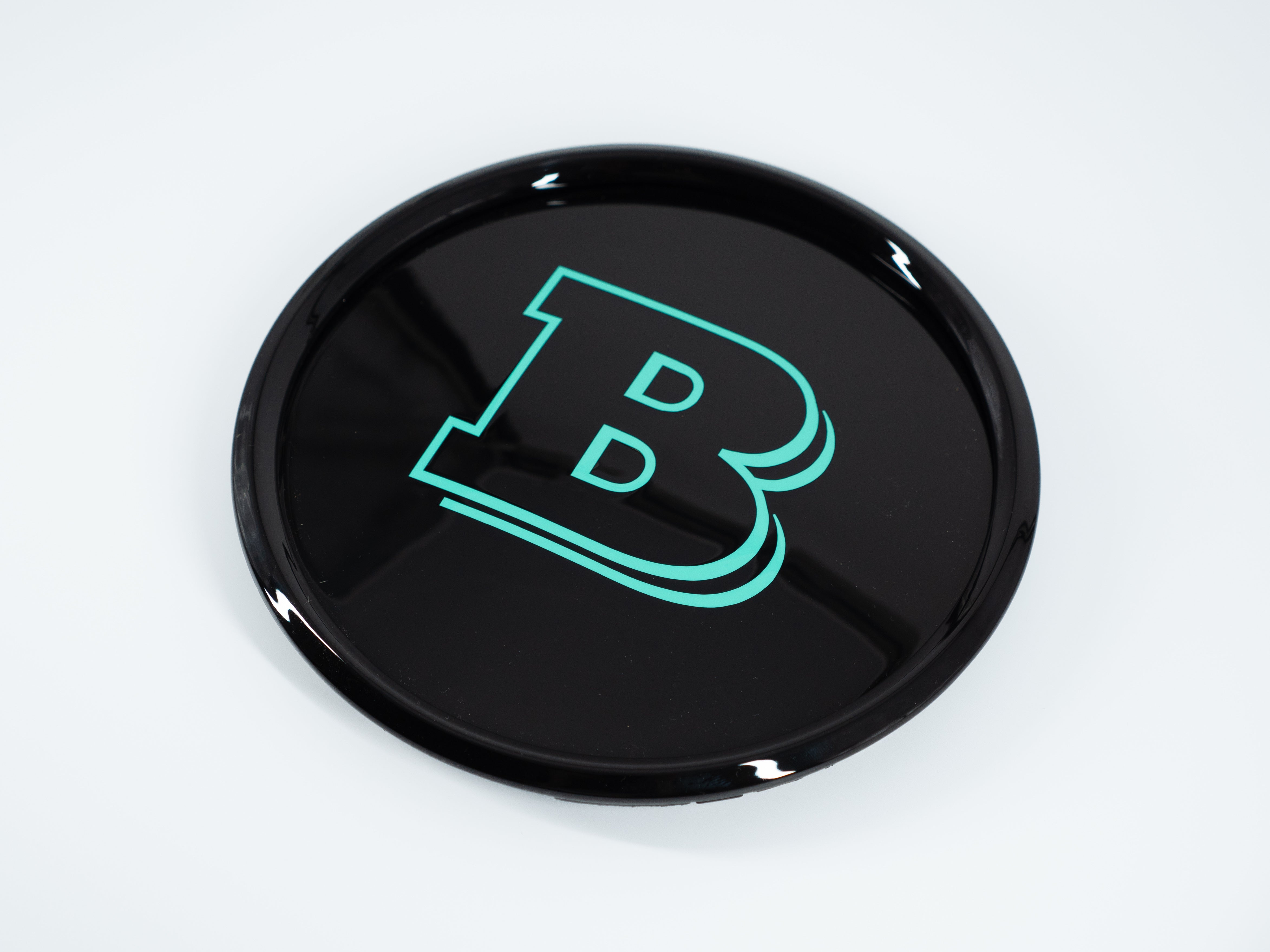 Tiffany blue front grille emblem with Brabus logo for Mercedes-Benz W463A - Custom Class