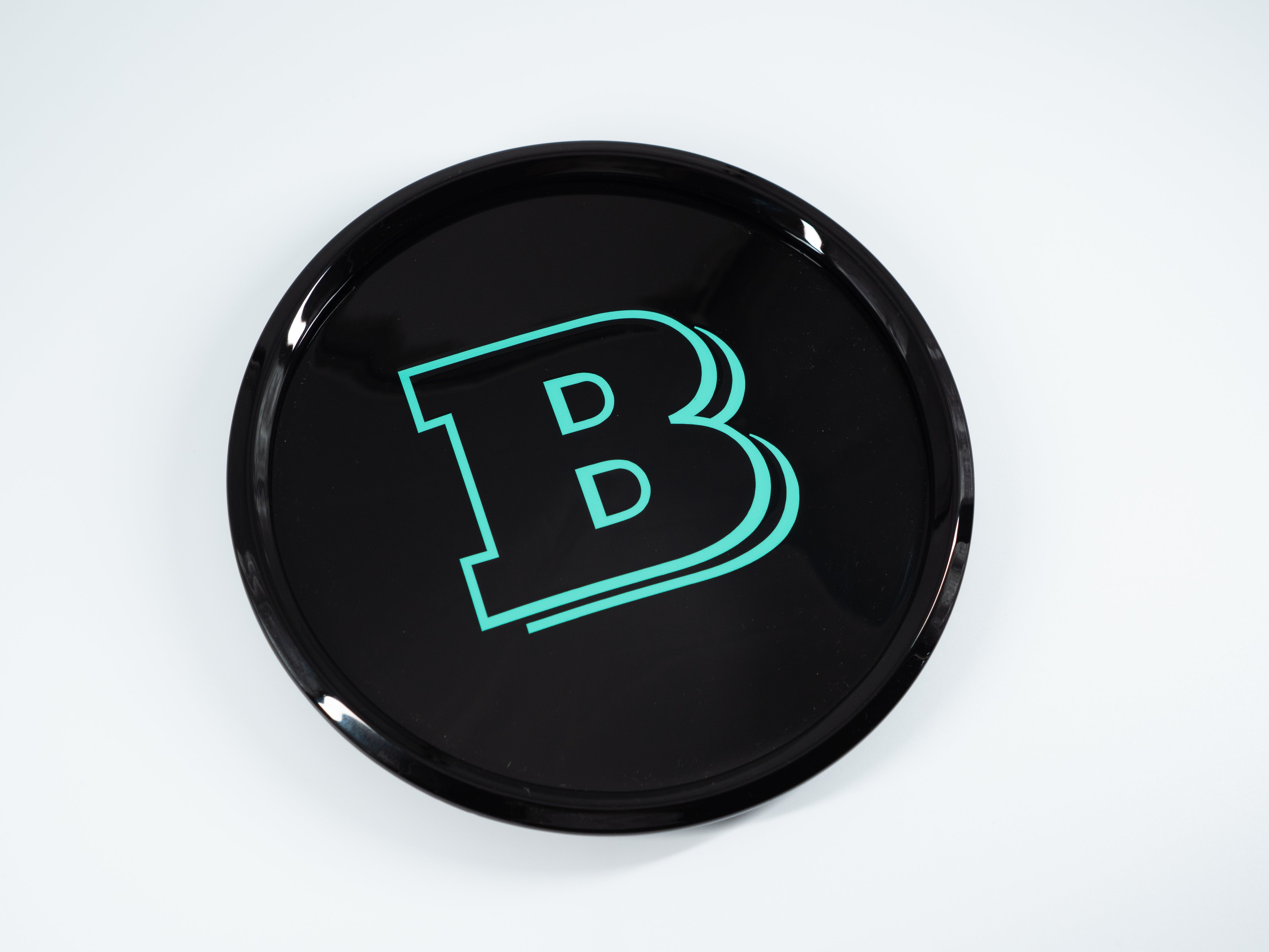 Tiffany blue front grille emblem with Brabus logo for Mercedes-Benz W463A - Custom Class